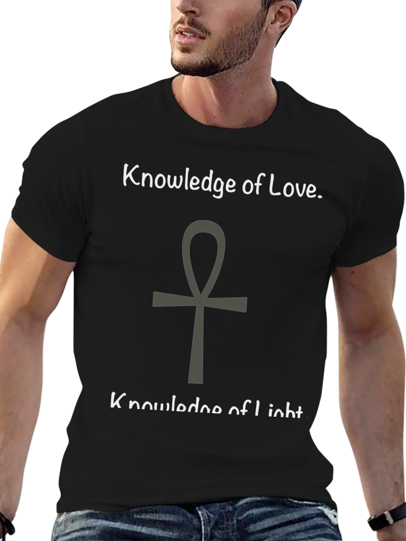 Knowledge of Love and Light Black T-Shirt