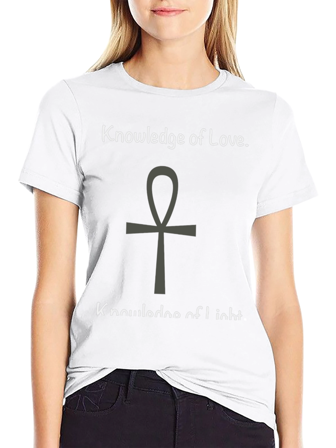 Knowledge of Love and Light Black T-Shirt