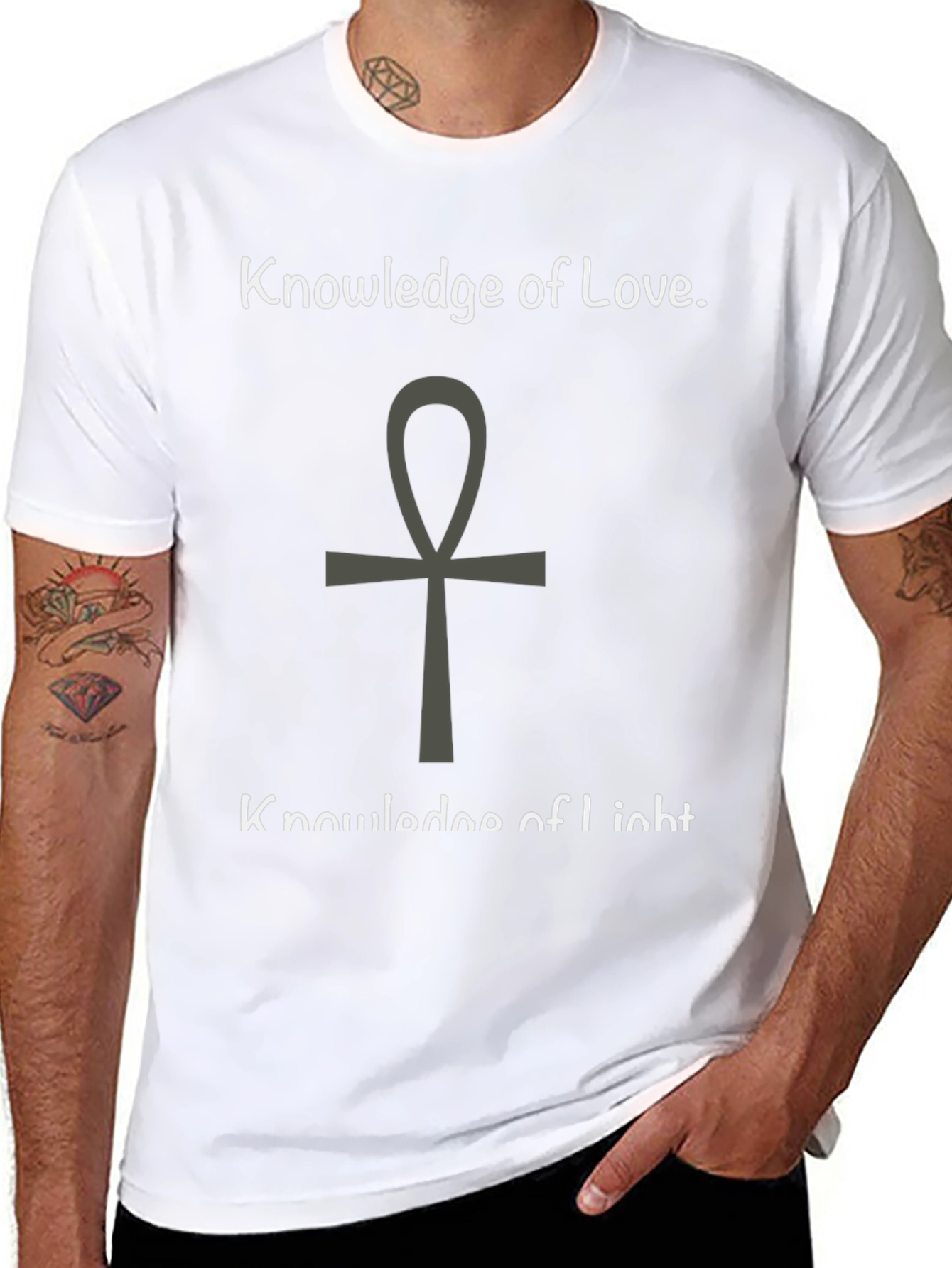 Knowledge of Love and Light Black T-Shirt