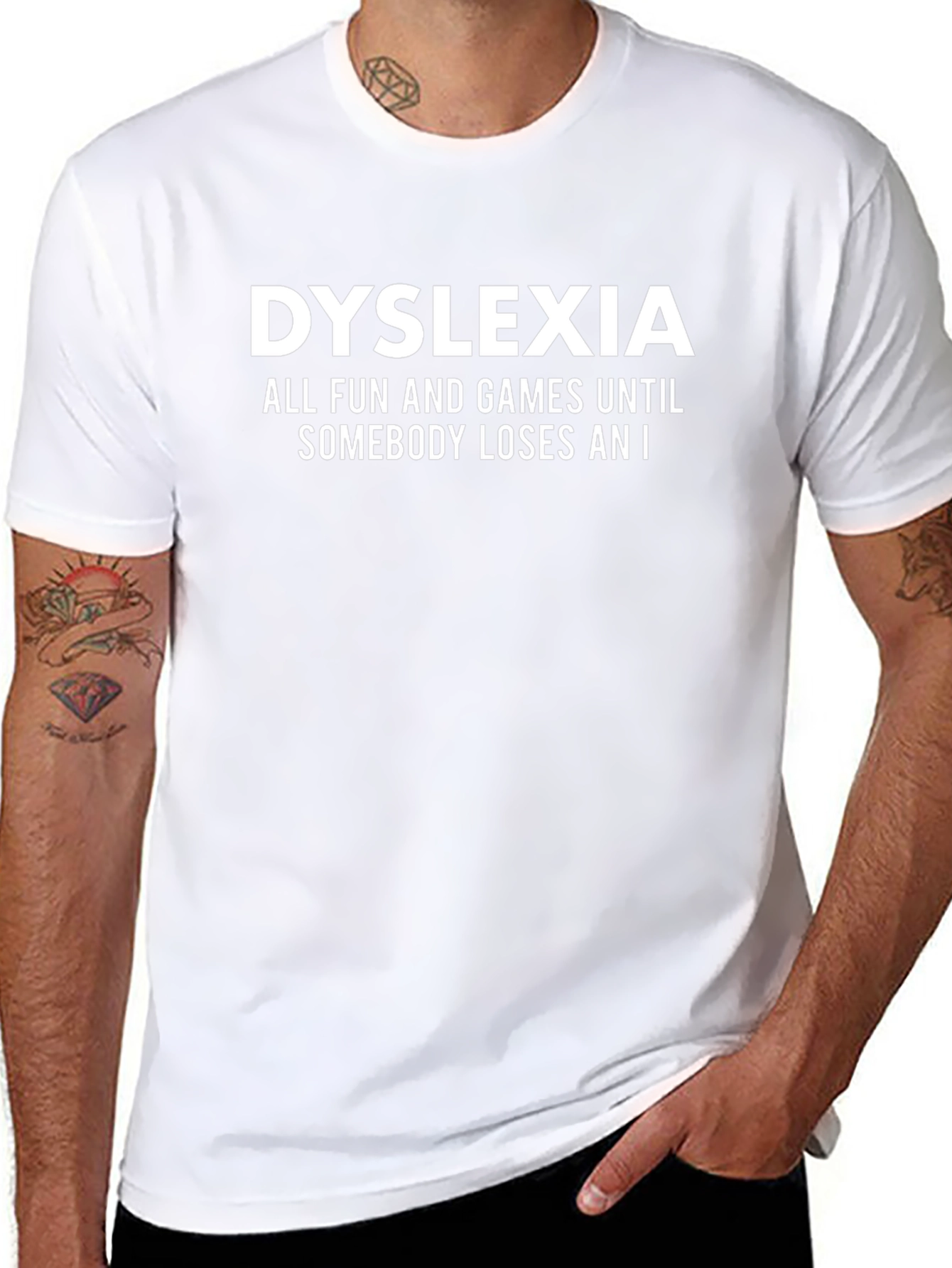 Dyslexia Humor Tee: All Fun and Games