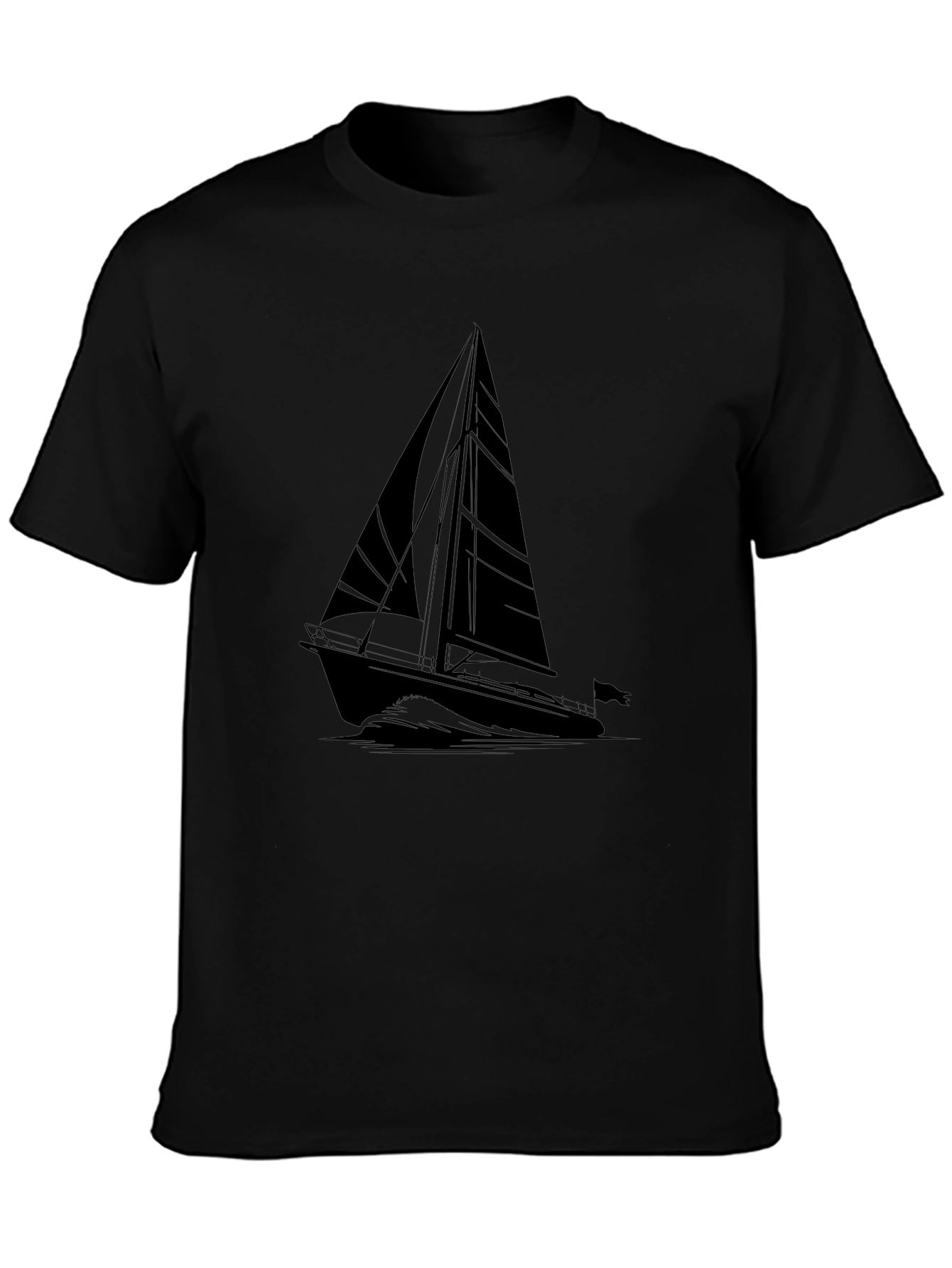 Black Sailboat T-Shirt