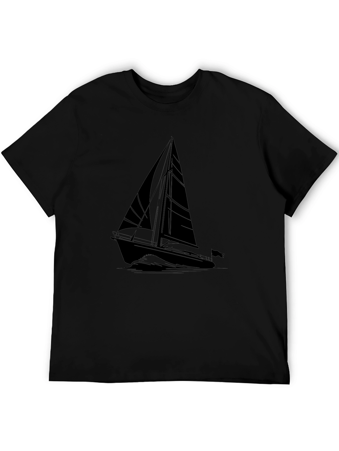 Black Sailboat T-Shirt