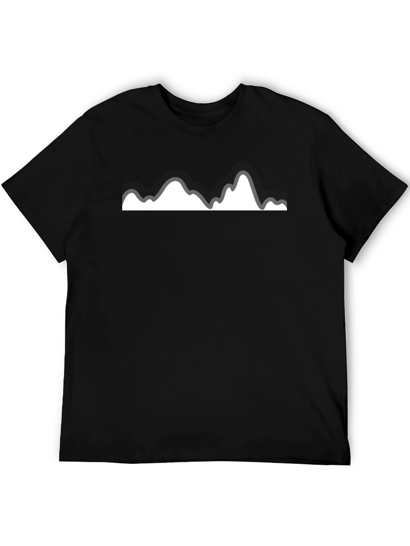 Mountain Range Graphic Tee - Mens Black T-Shirt
