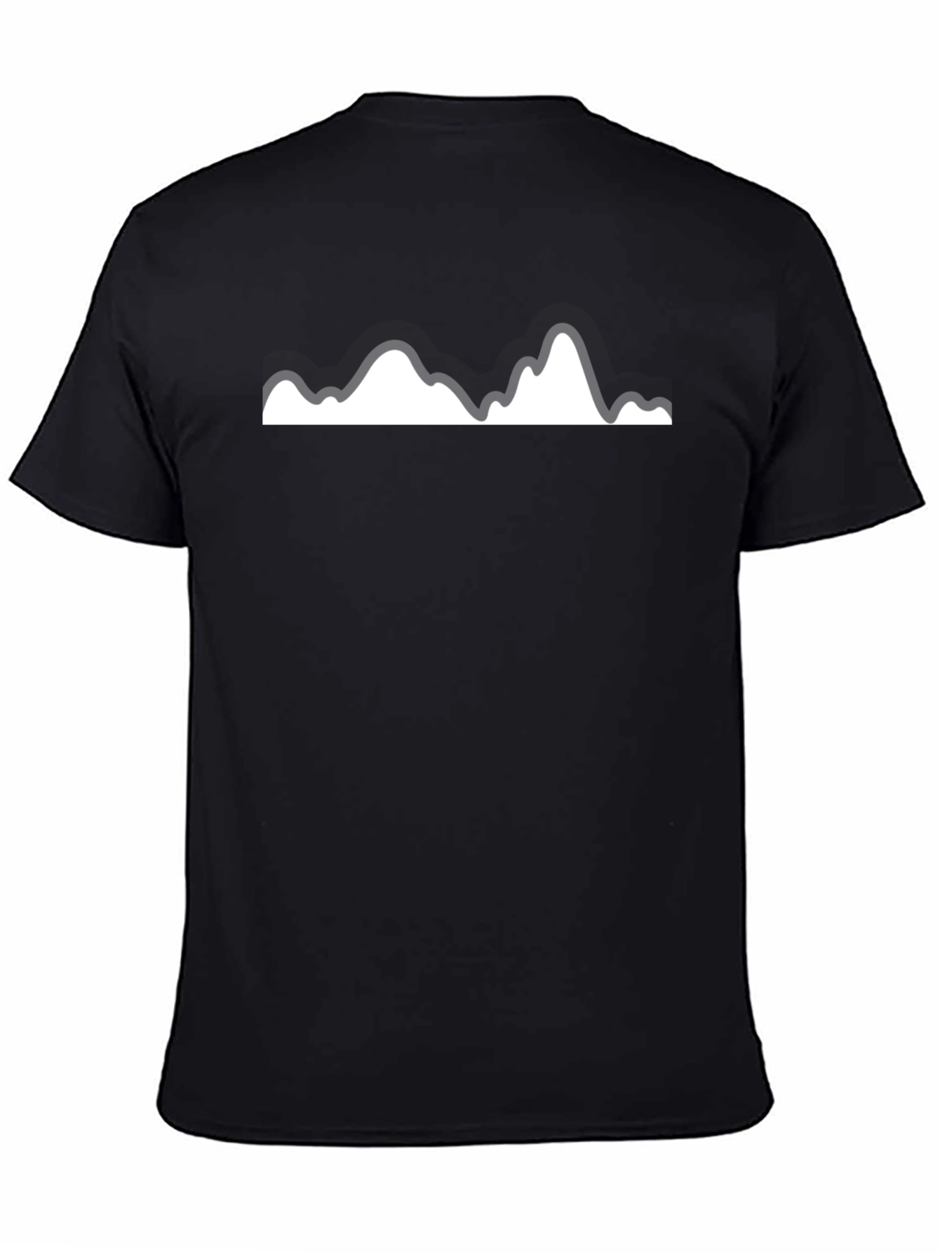 Mountain Range Graphic Tee - Mens Black T-Shirt
