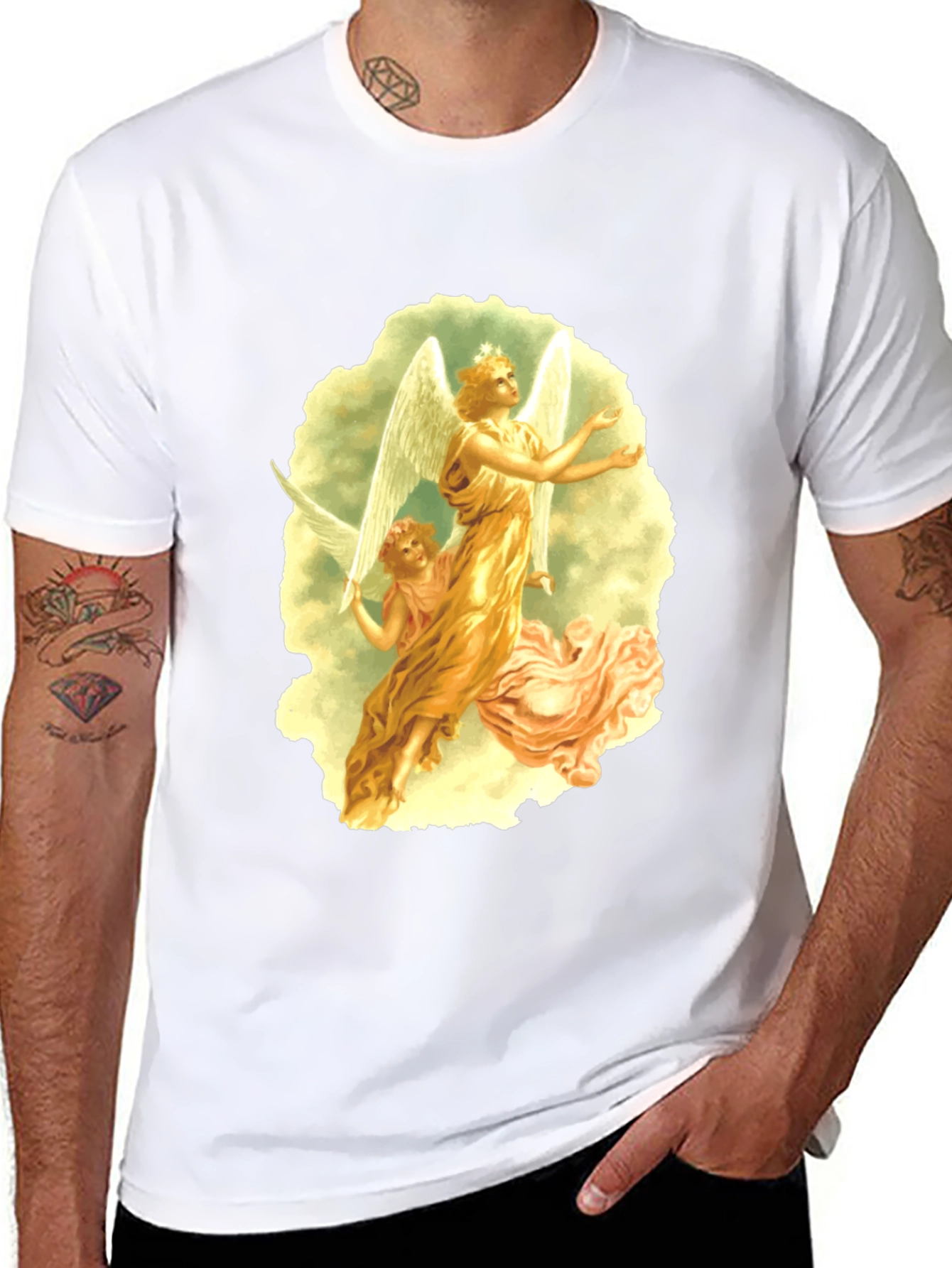 Angelic Graphic Tee - Black T-Shirt