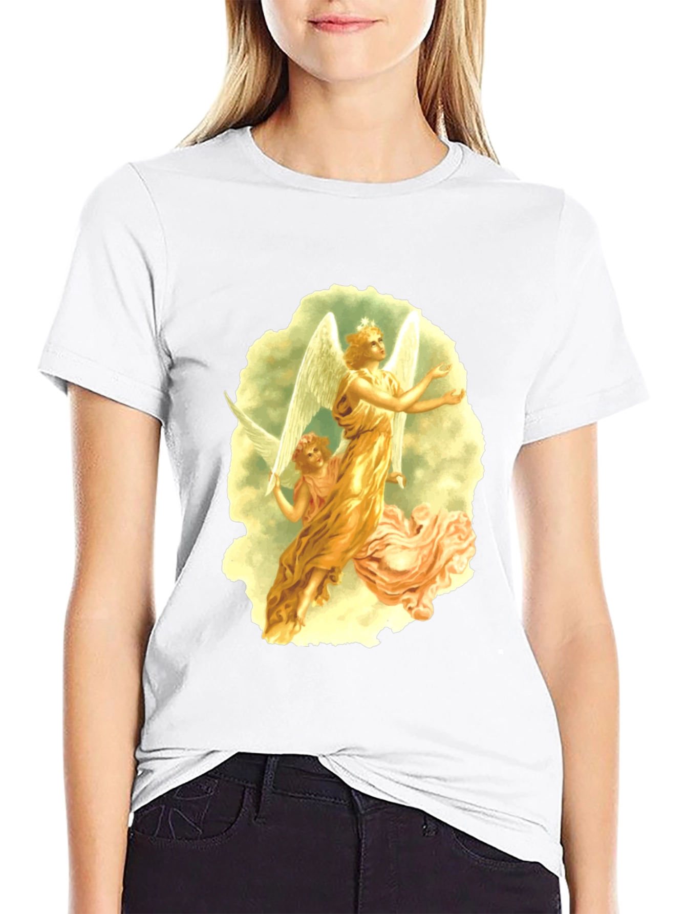 Angelic Graphic Tee - Black T-Shirt