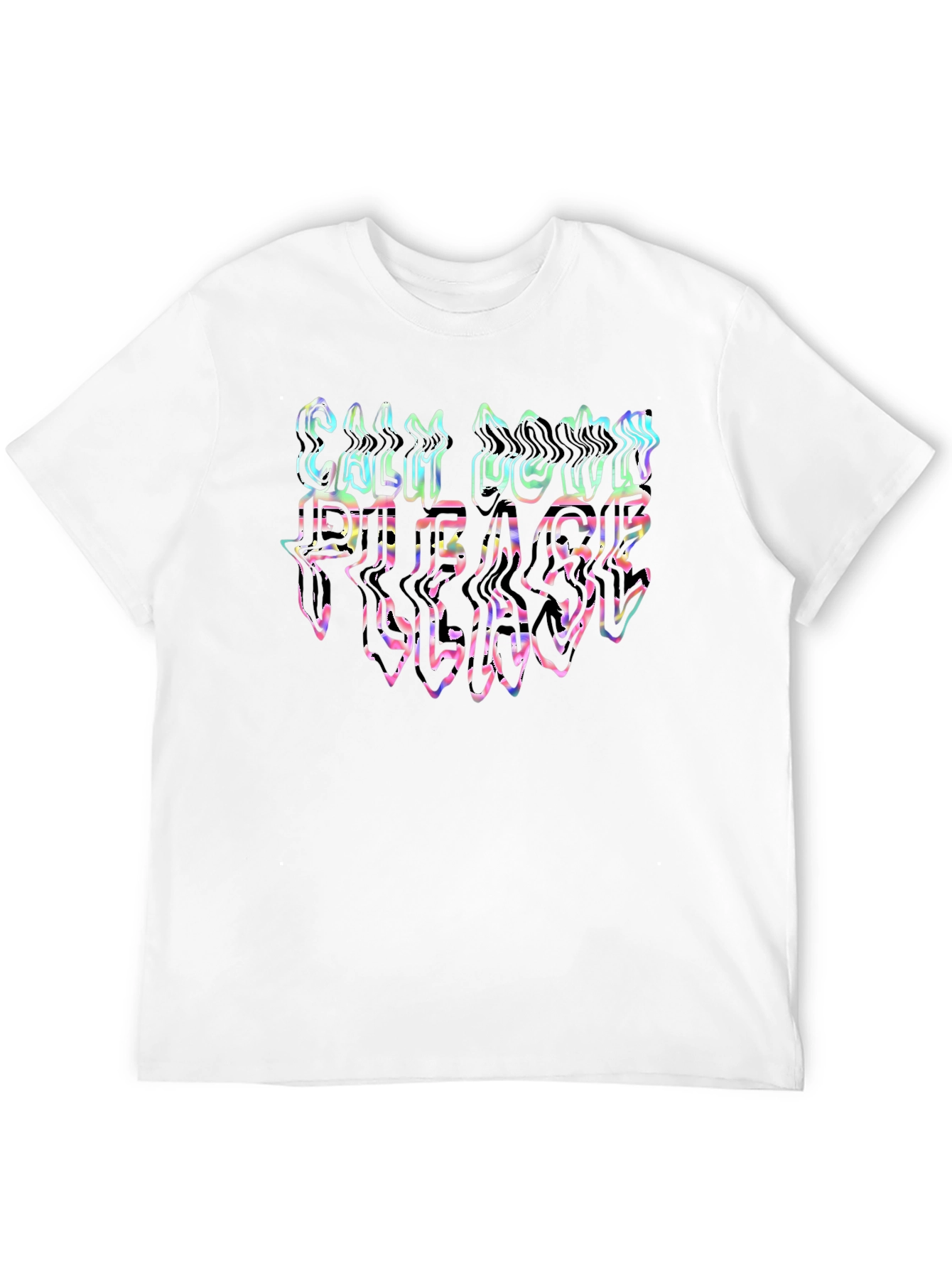 Cool Graphic Tee - Calm Down Please