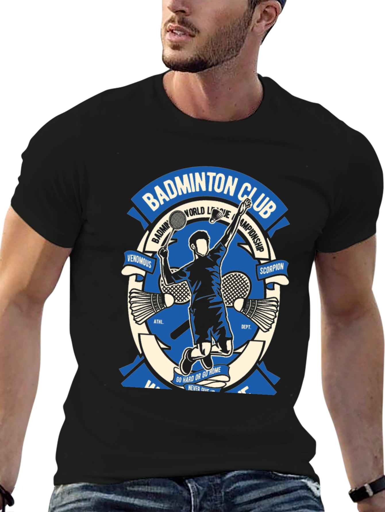 Badminton Club Graphic T-Shirt