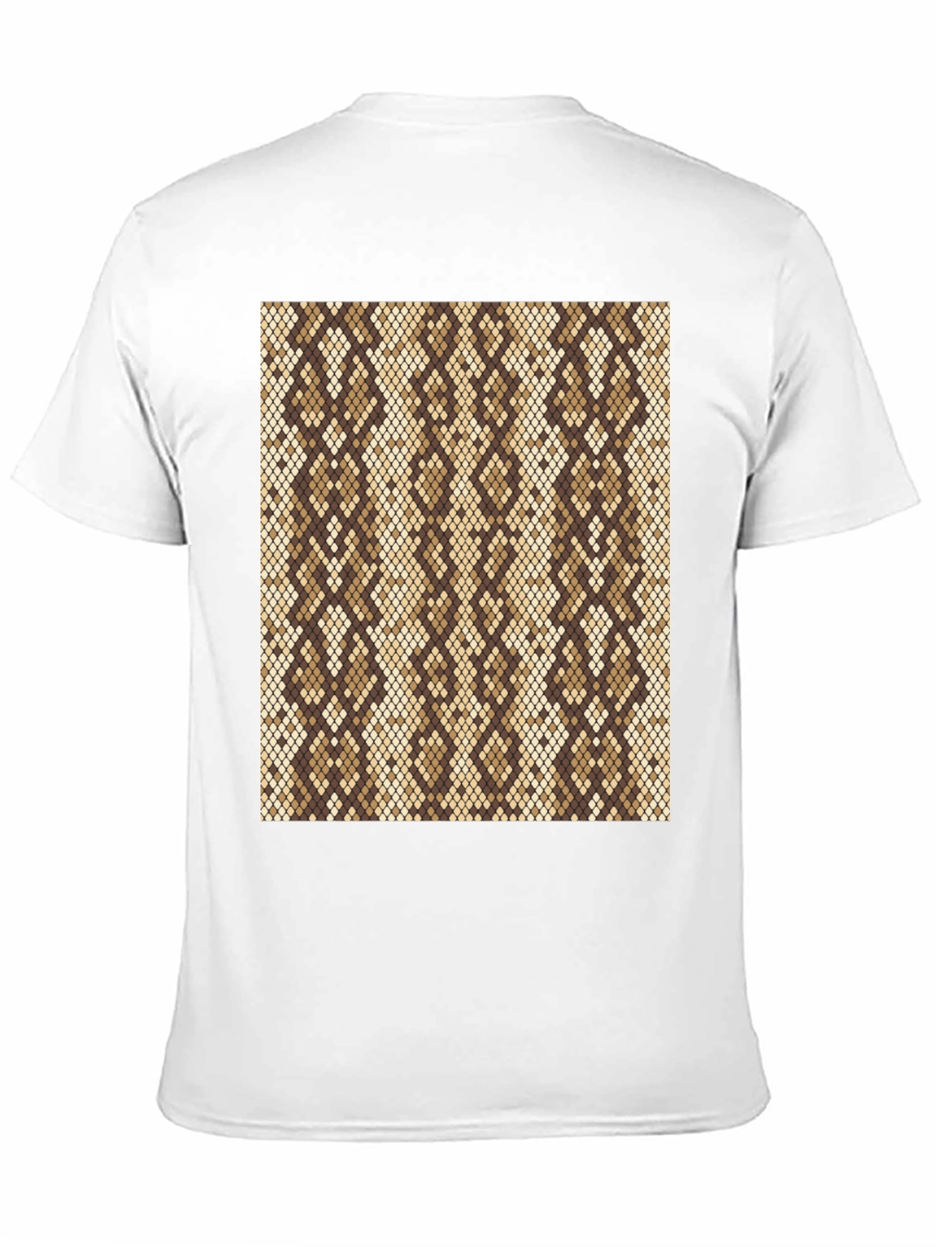 Snakeskin Pattern Black T-Shirt
