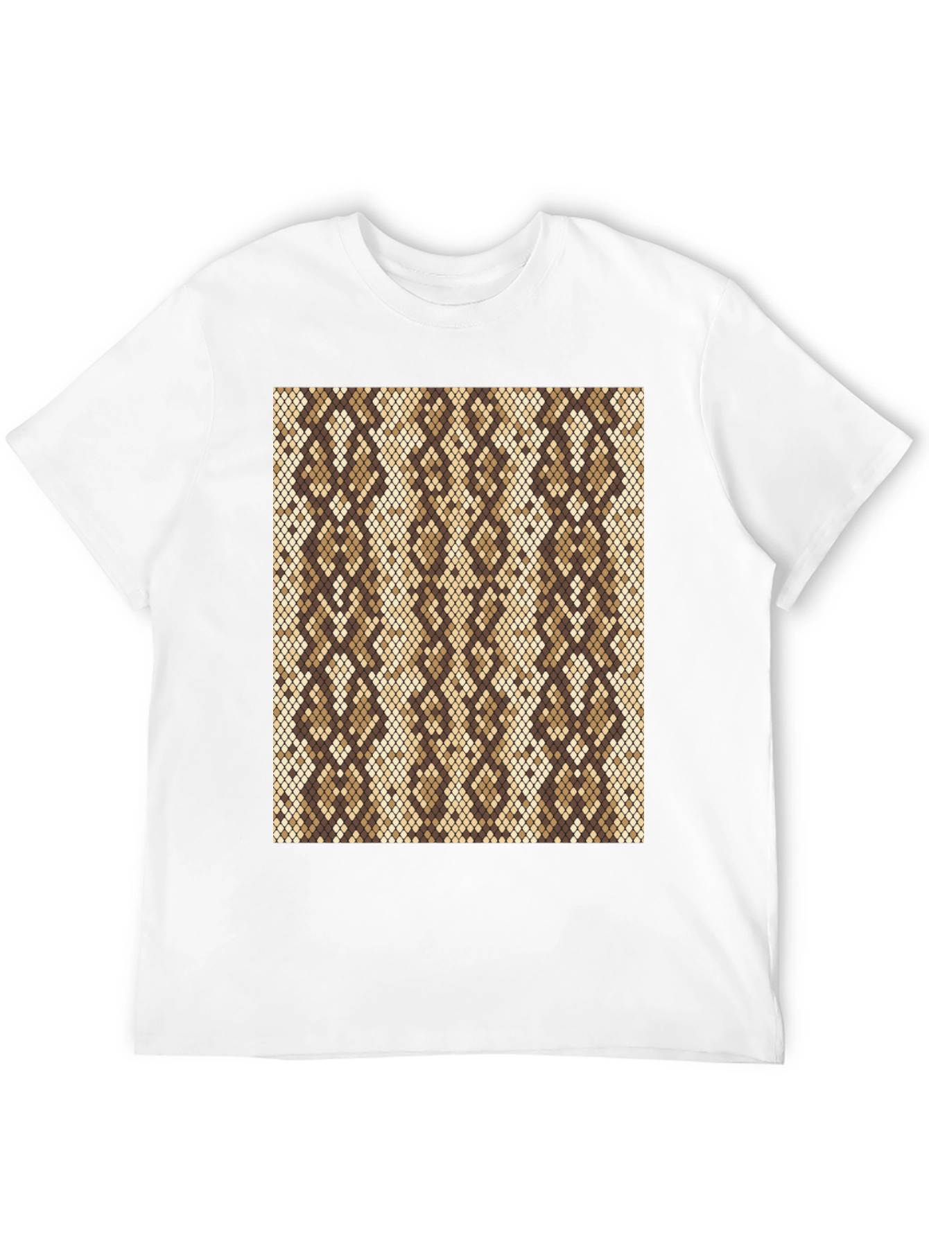 Snakeskin Pattern Black T-Shirt