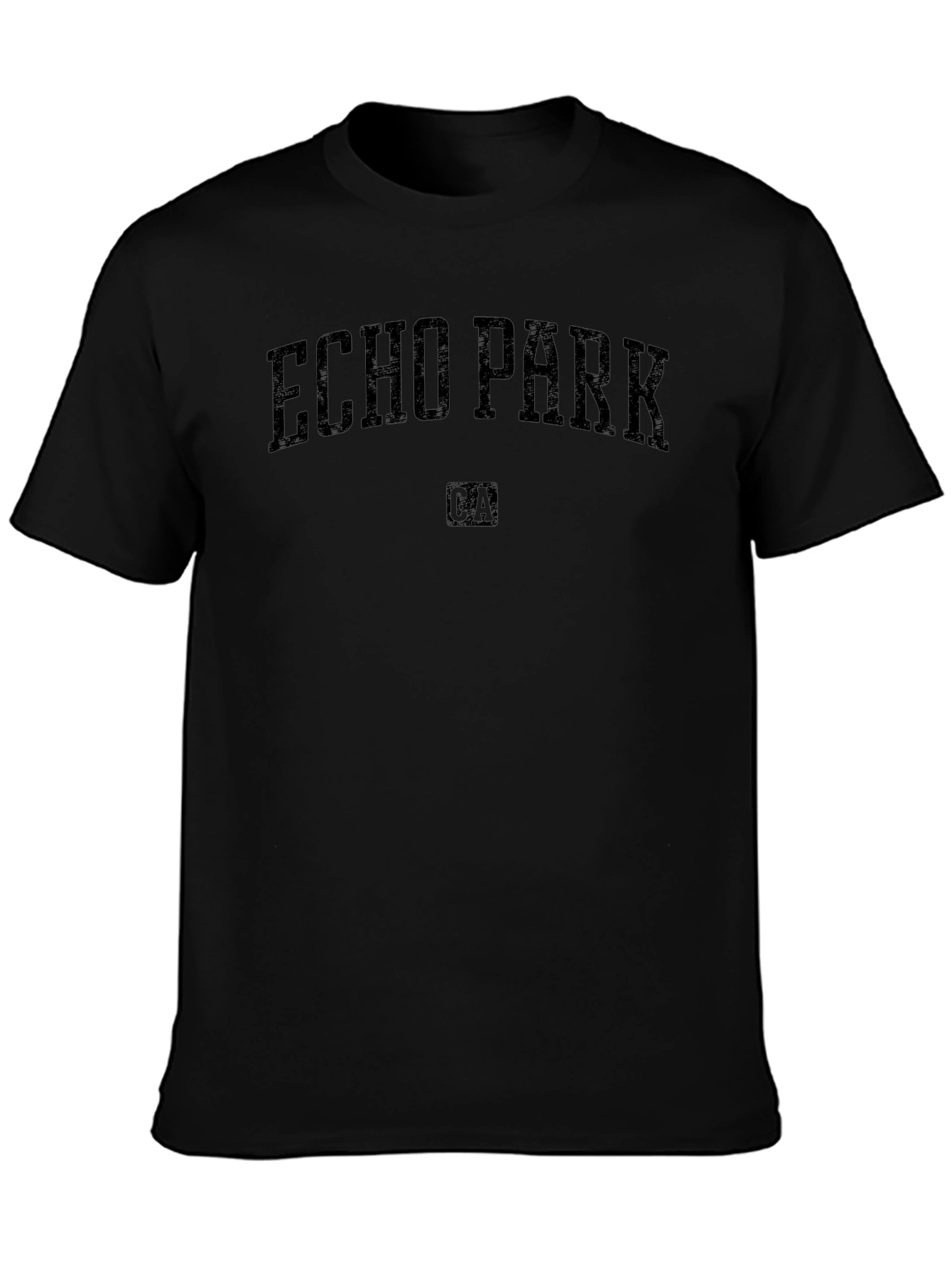 Echo Park CA Black Graphic T-Shirt