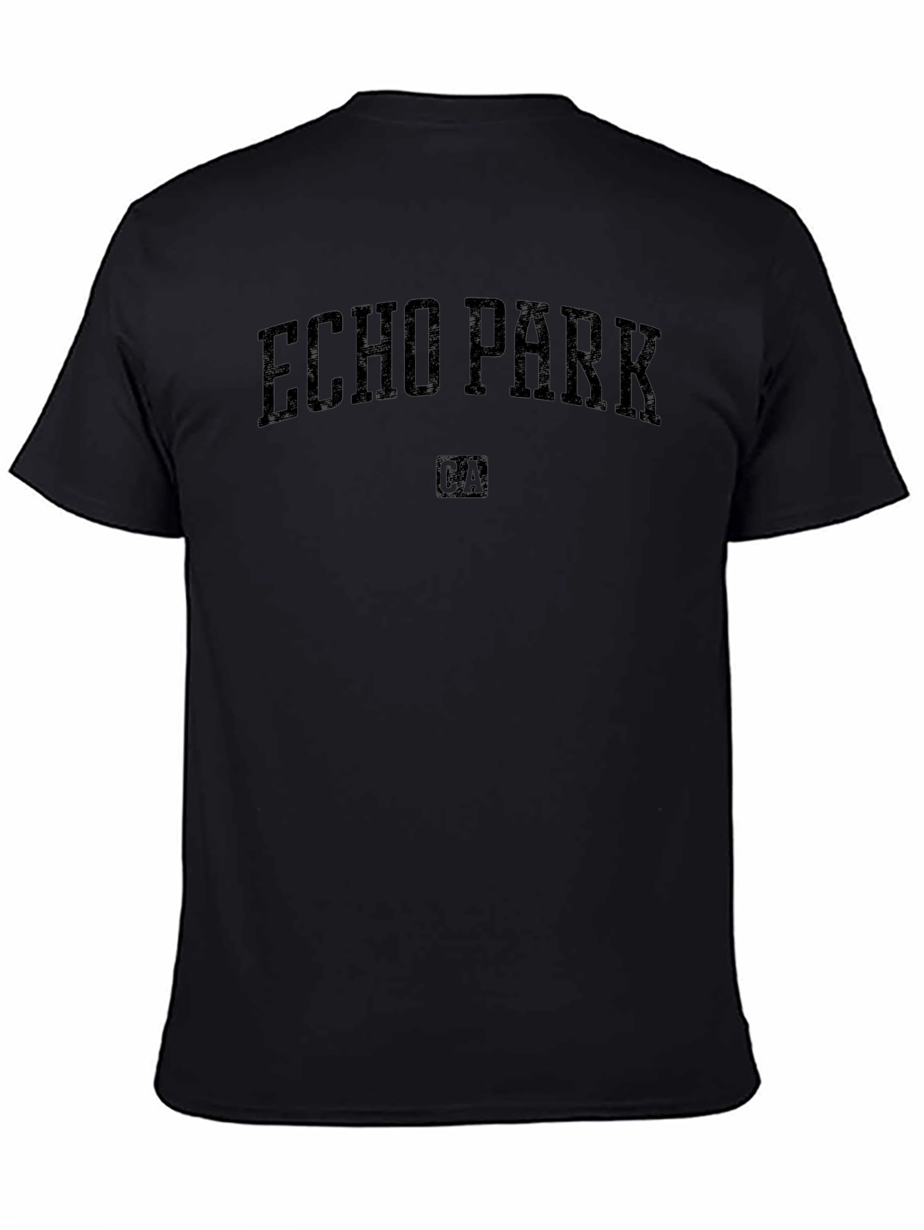 Echo Park CA Black Graphic T-Shirt