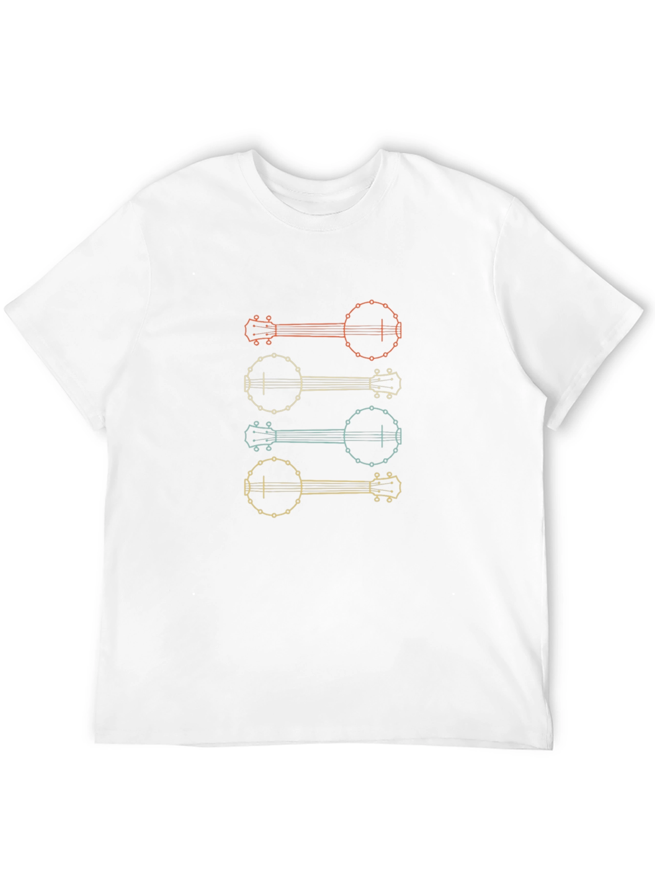 Retro Banjo Graphic Tee - Musical Instrument T-Shirt