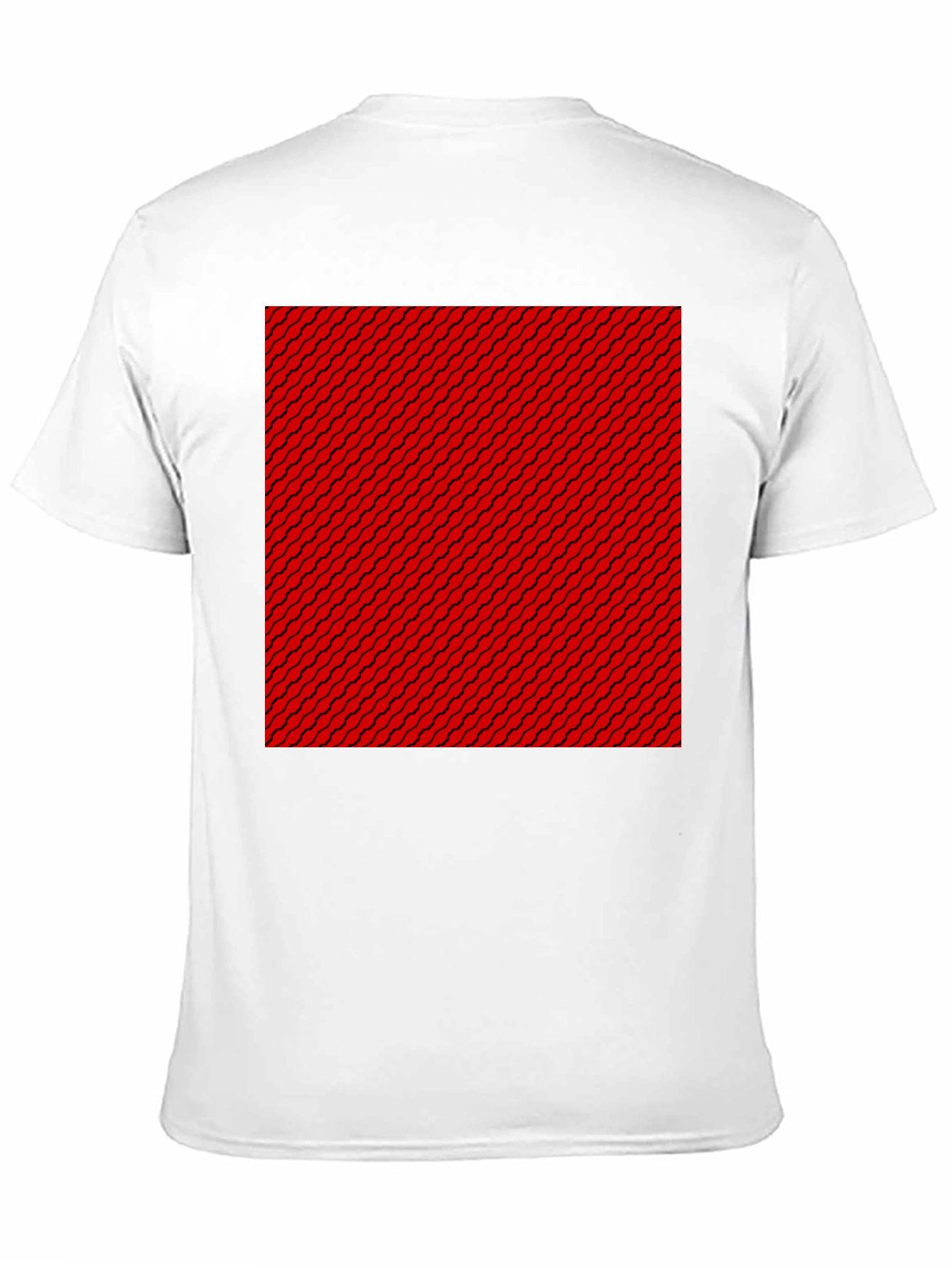 Patterned Graphic Tee - Black