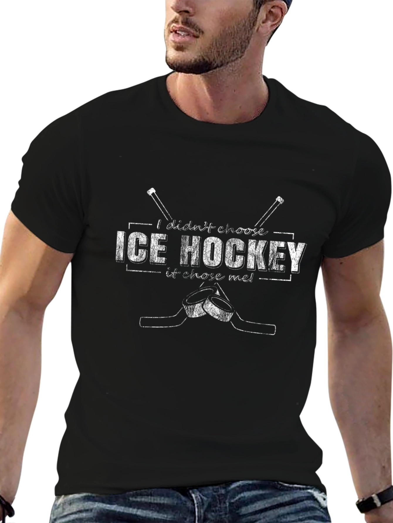 Ice Hockey Chose Me T-Shirt