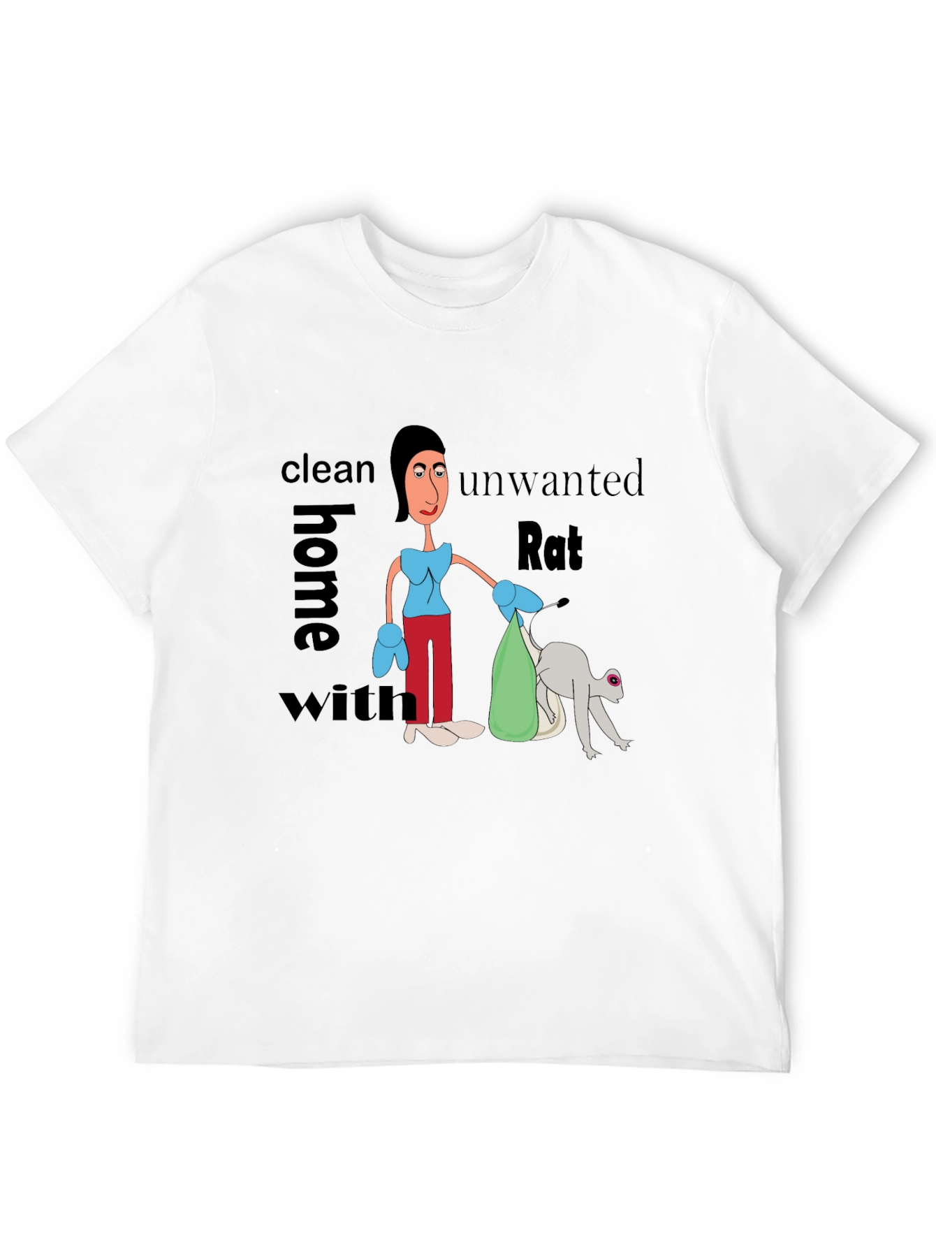 Funny Clean Home Rat T-Shirt