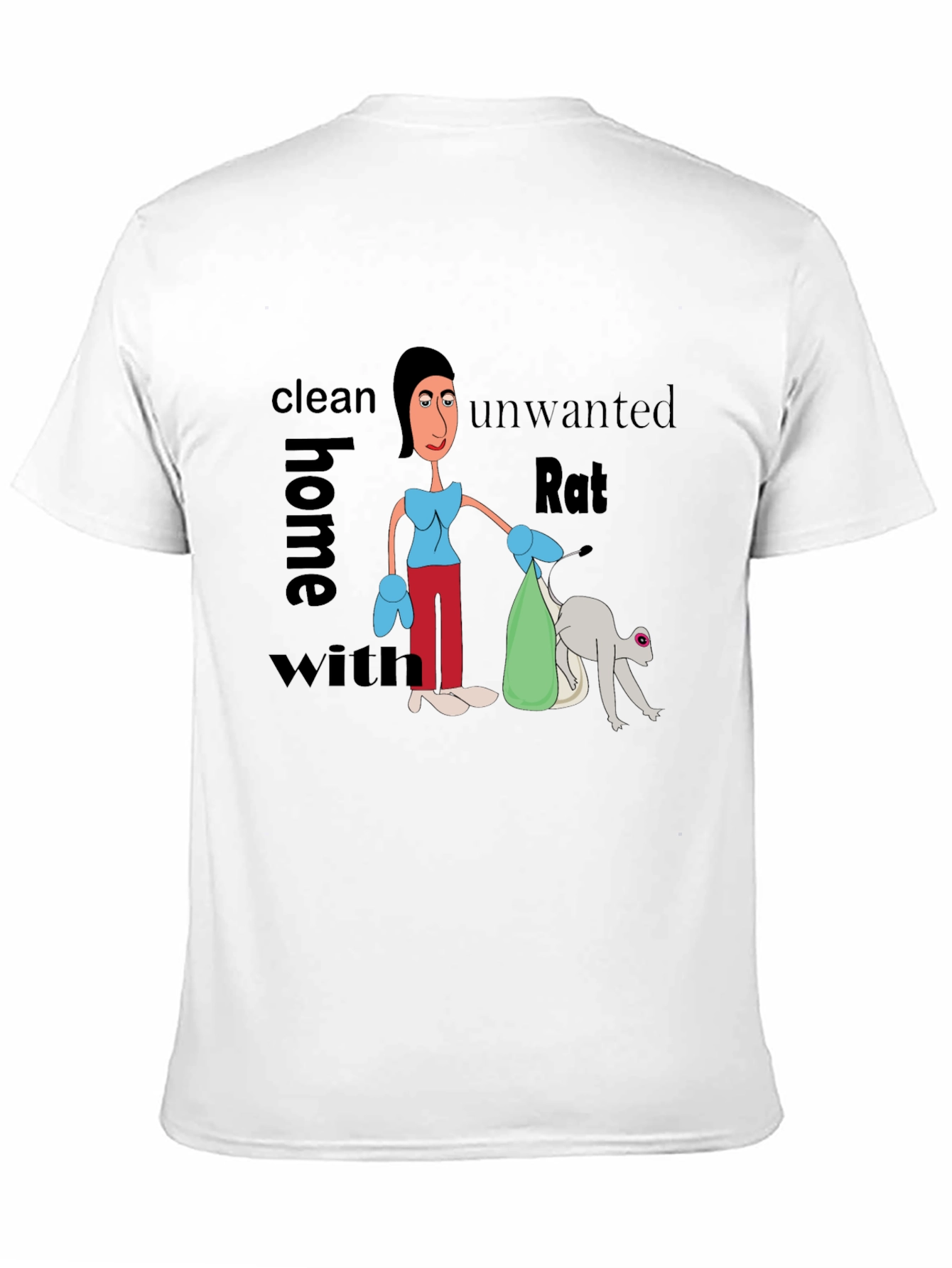 Funny Clean Home Rat T-Shirt