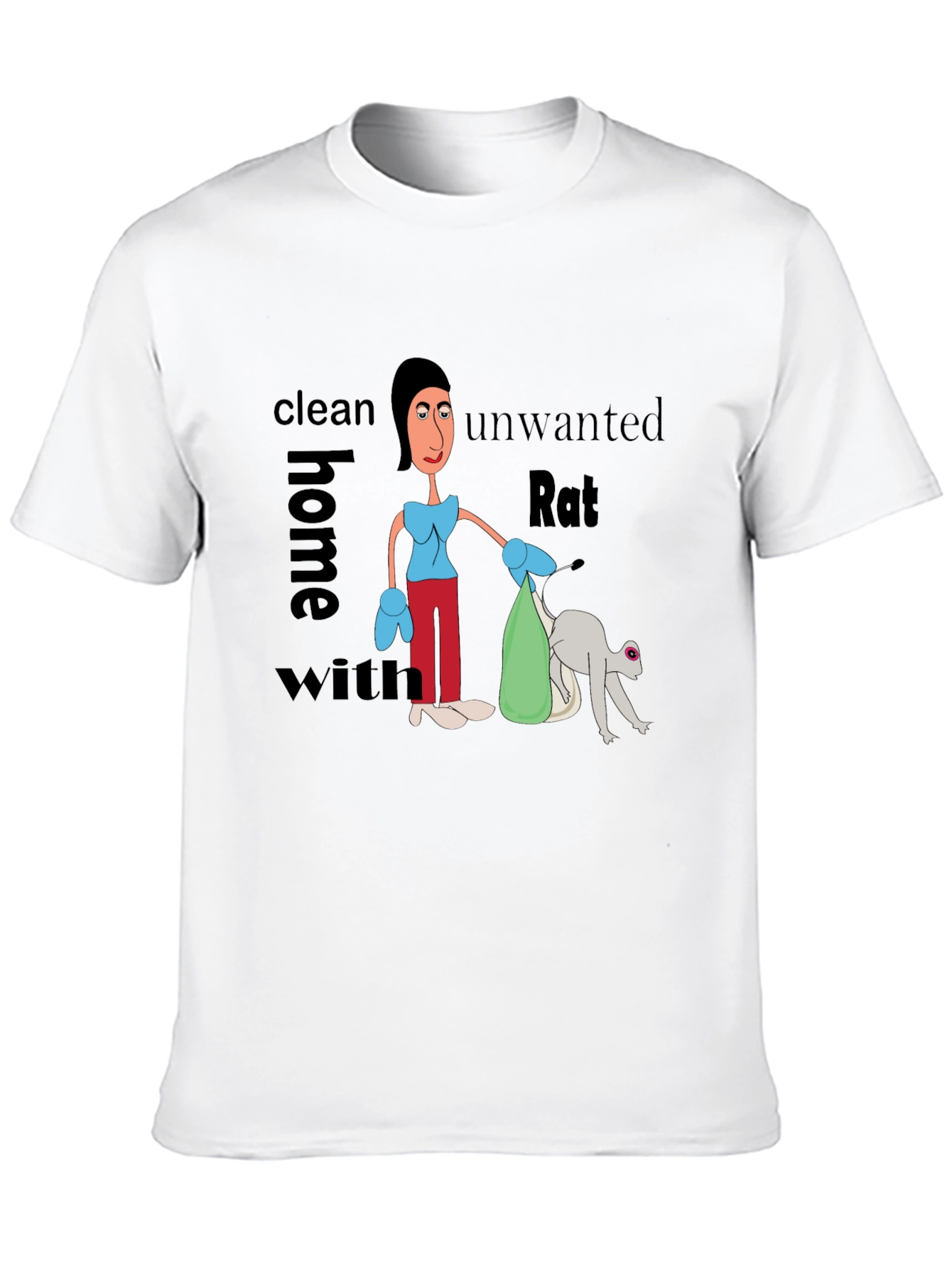 Funny Clean Home Rat T-Shirt