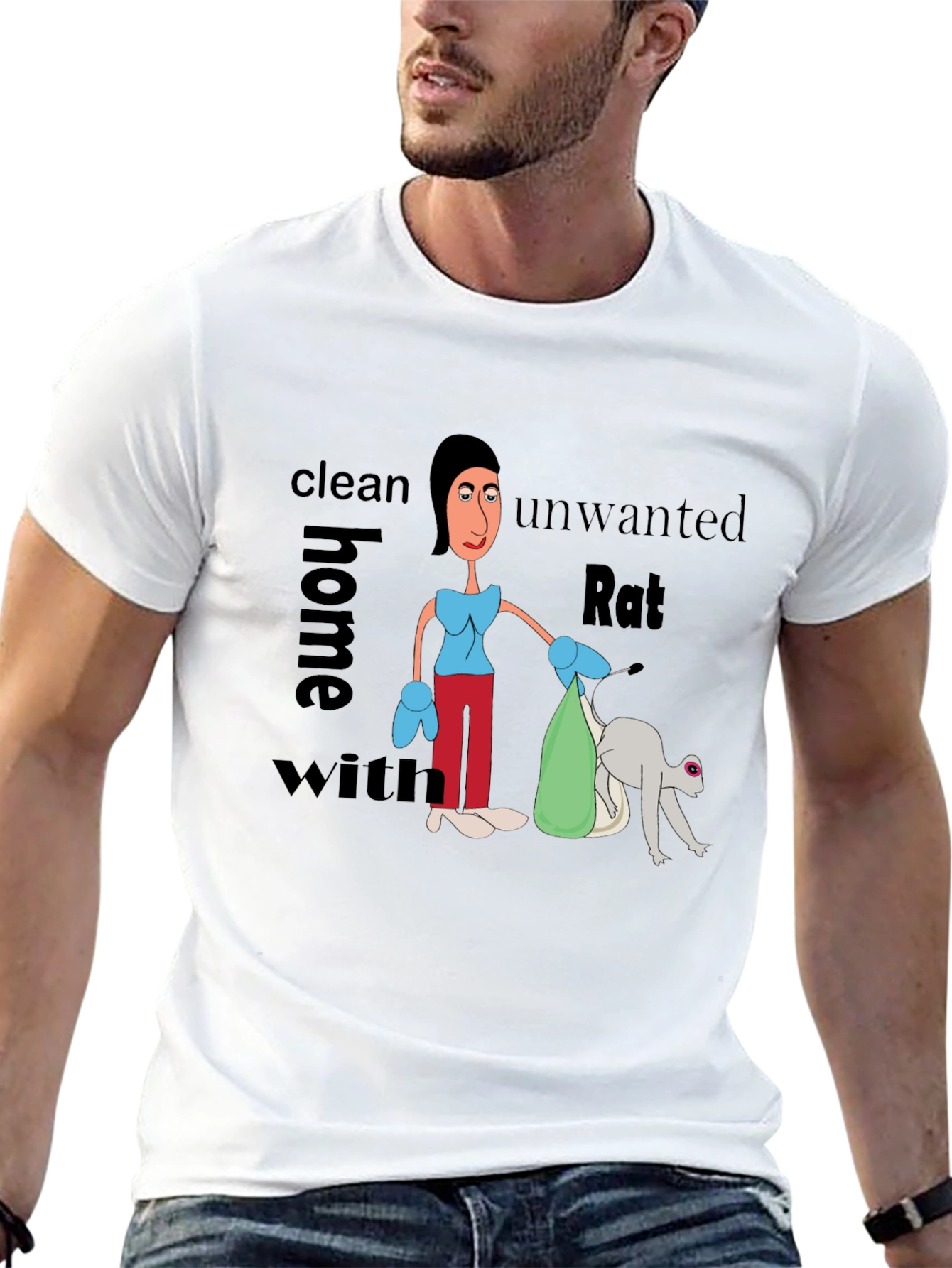 Funny Clean Home Rat T-Shirt