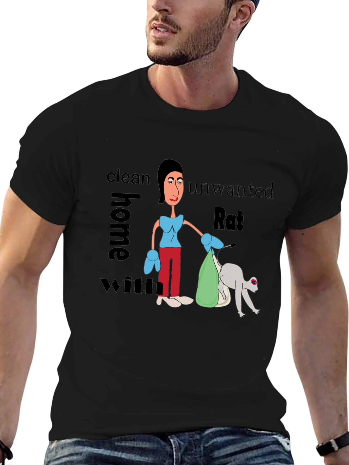 Funny Clean Home Rat T-Shirt