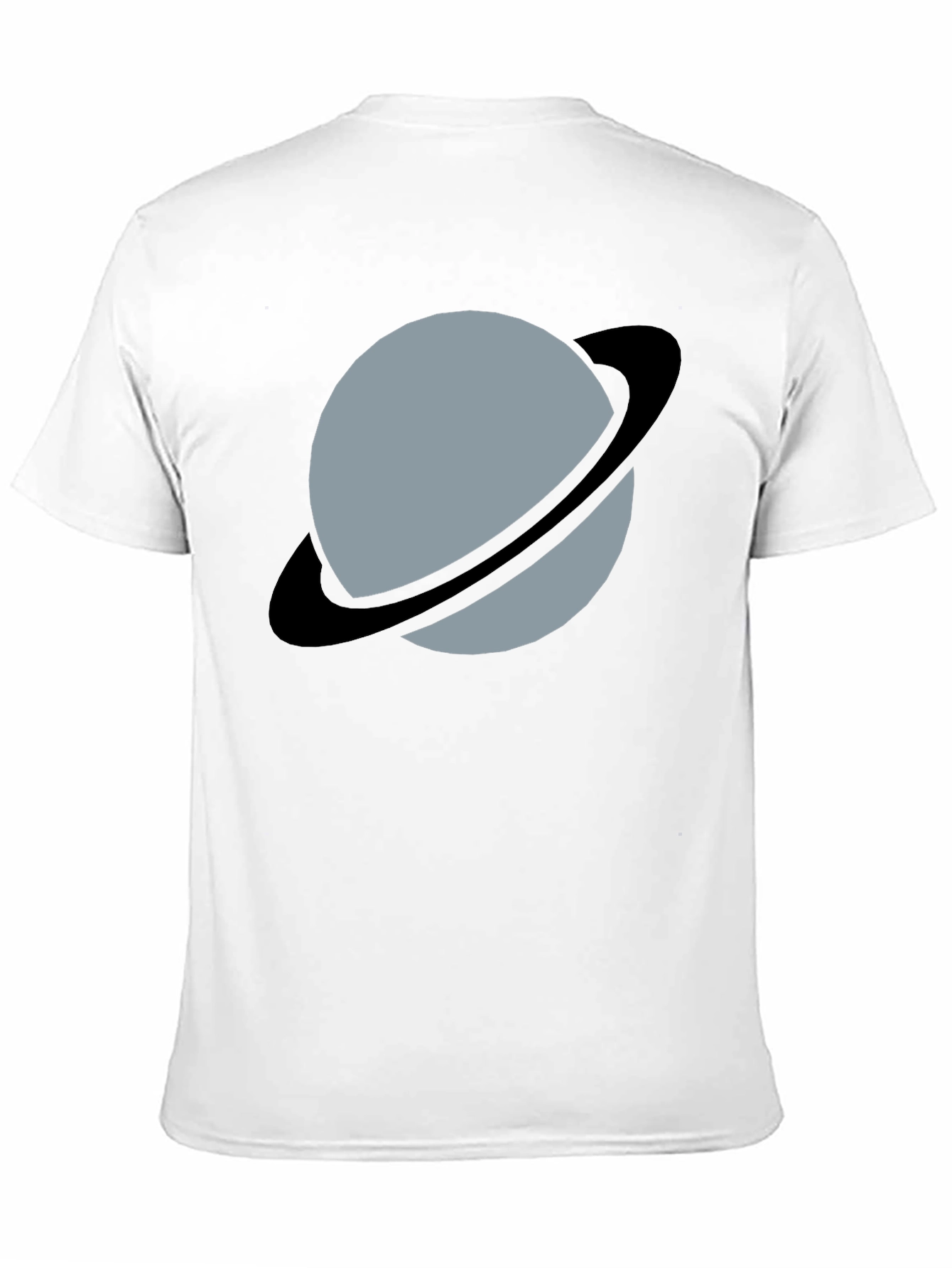 Planet Uranus Graphic Tee - Black Cotton Comfort