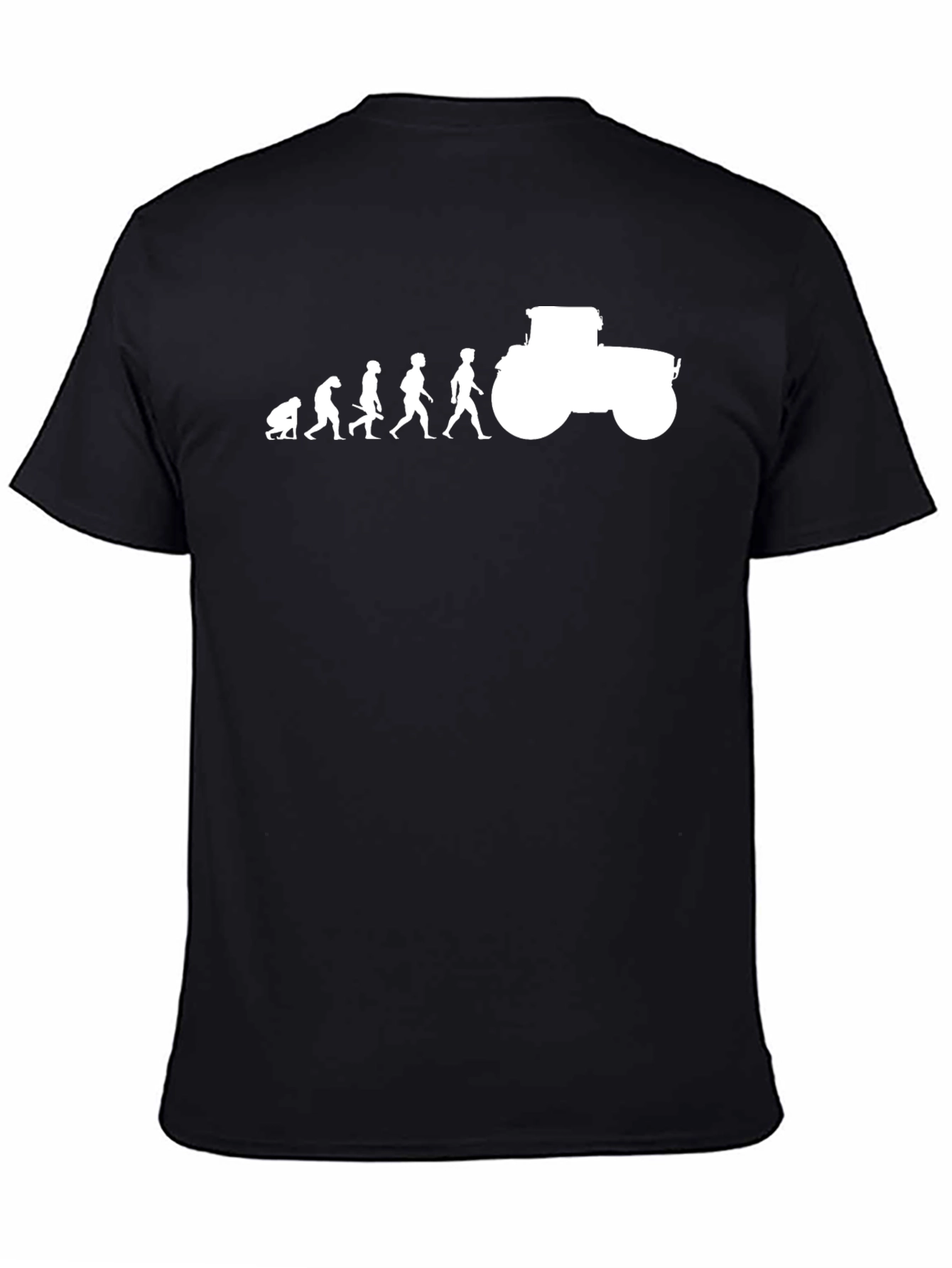 Evolution to Tractor Mens Graphic T-Shirt