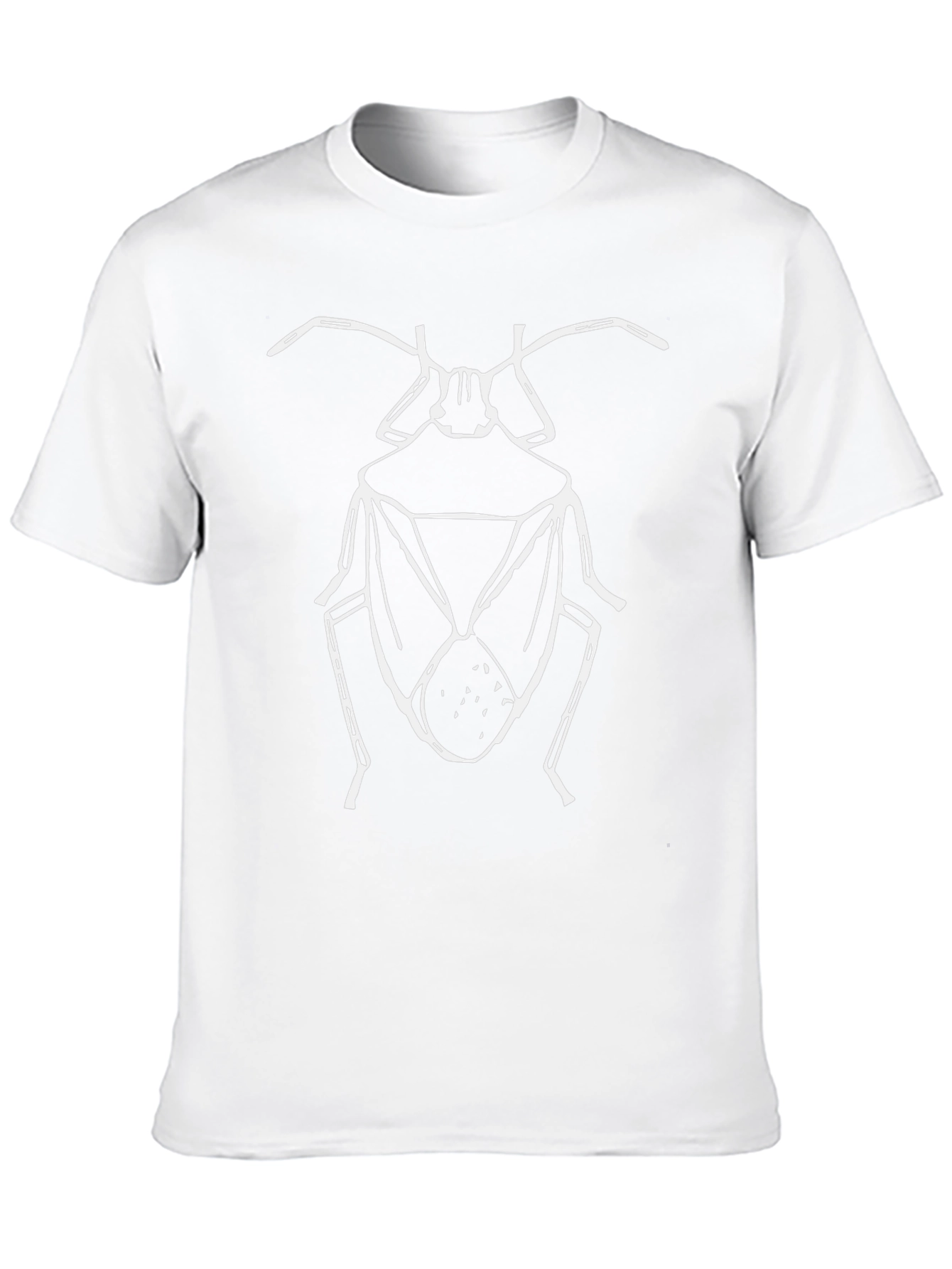Insect Graphic Tee - Black Cotton Blend T-Shirt