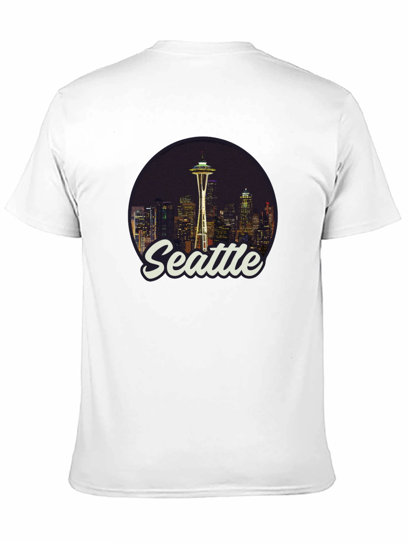 Seattle Skyline Graphic Tee - Black