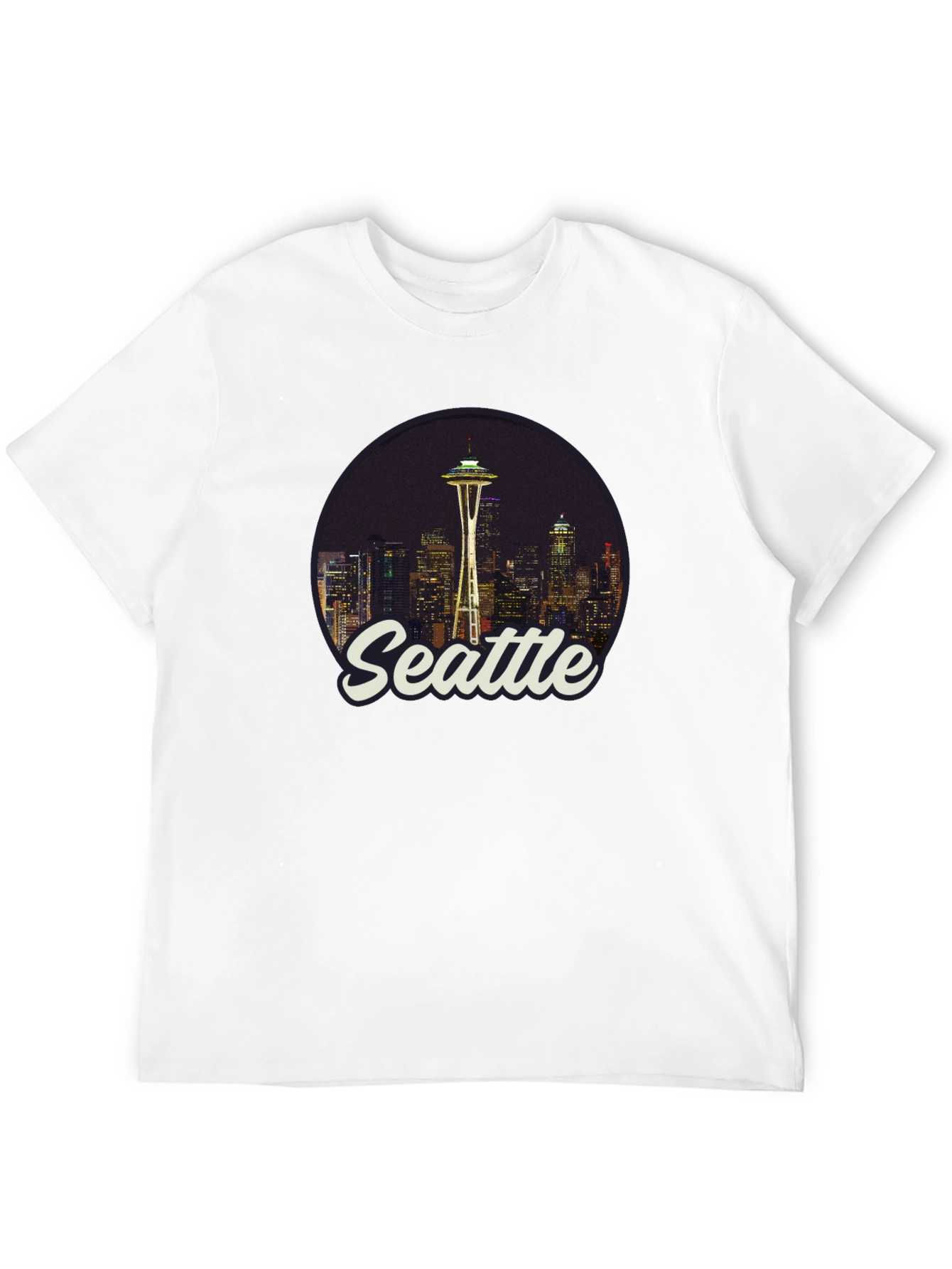 Seattle Skyline Graphic Tee - Black