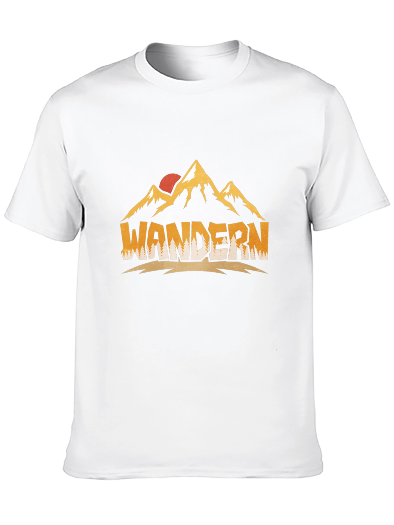 Wandern Mountain Graphic Black Tee