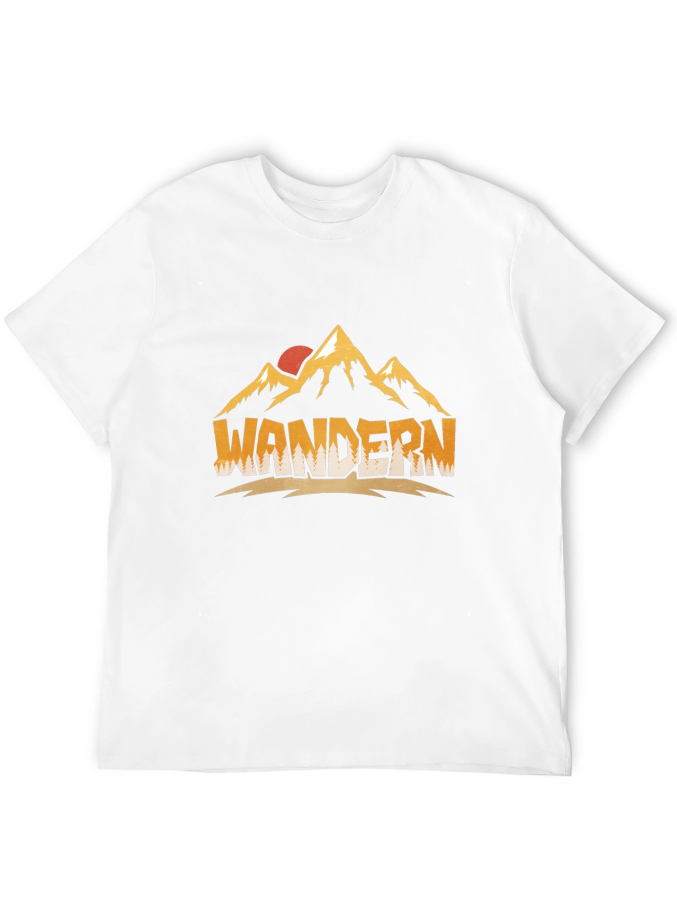 Wandern Mountain Graphic Black Tee