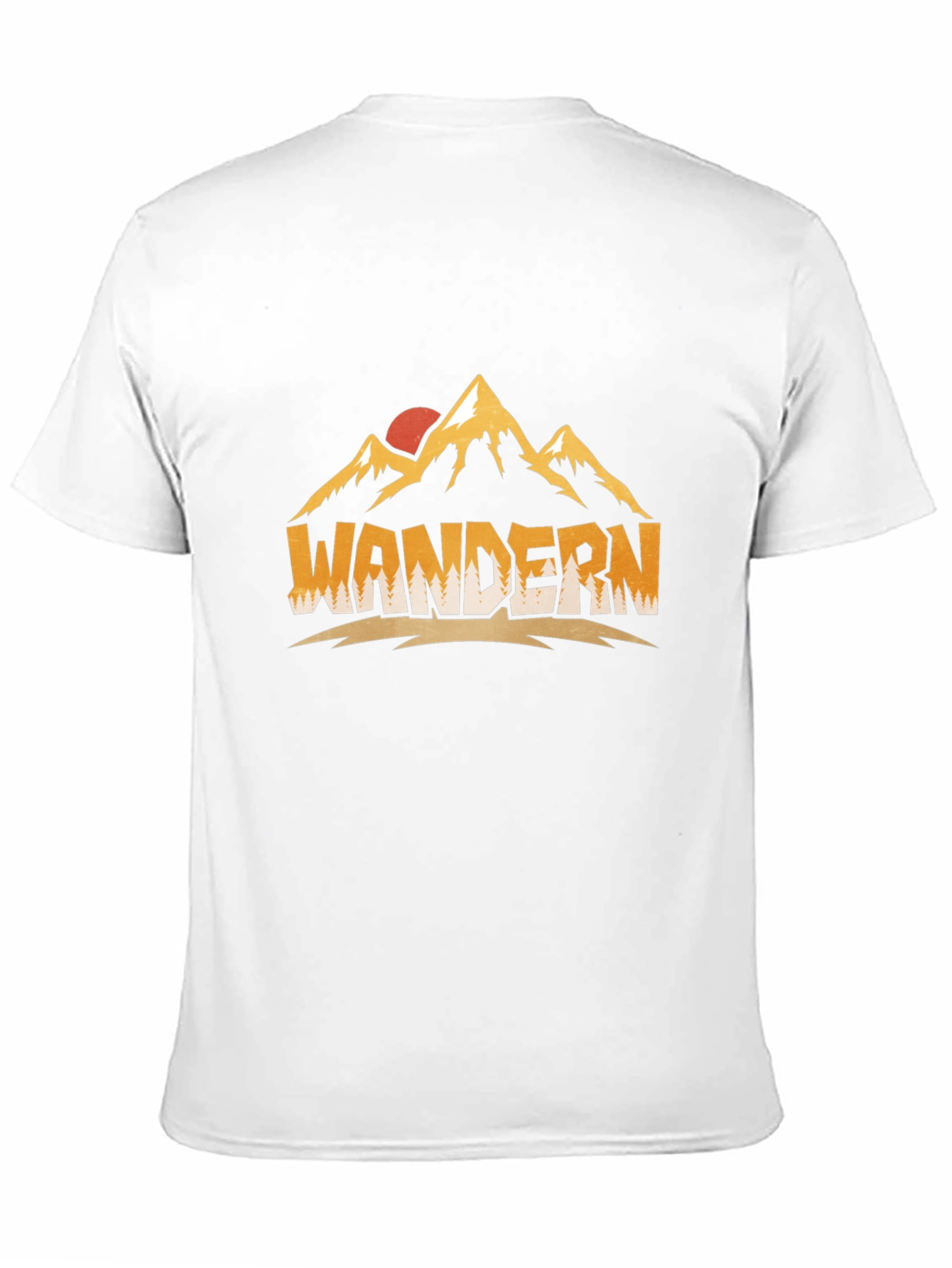 Wandern Mountain Graphic Black Tee