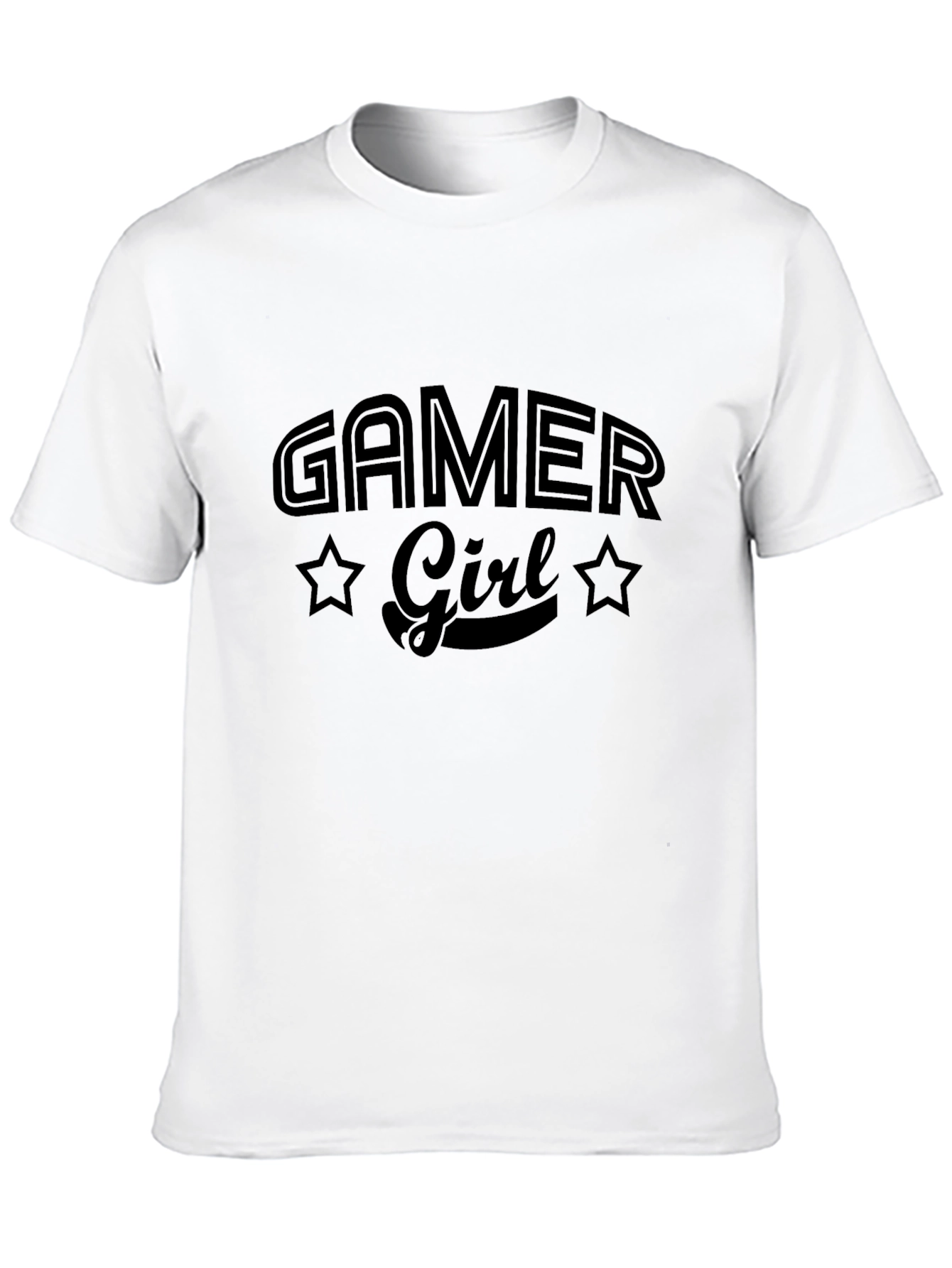 Gamer Girl Graphic Tee - Black