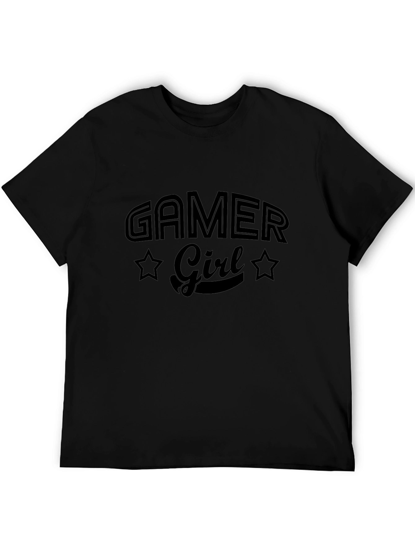 Gamer Girl Graphic Tee - Black
