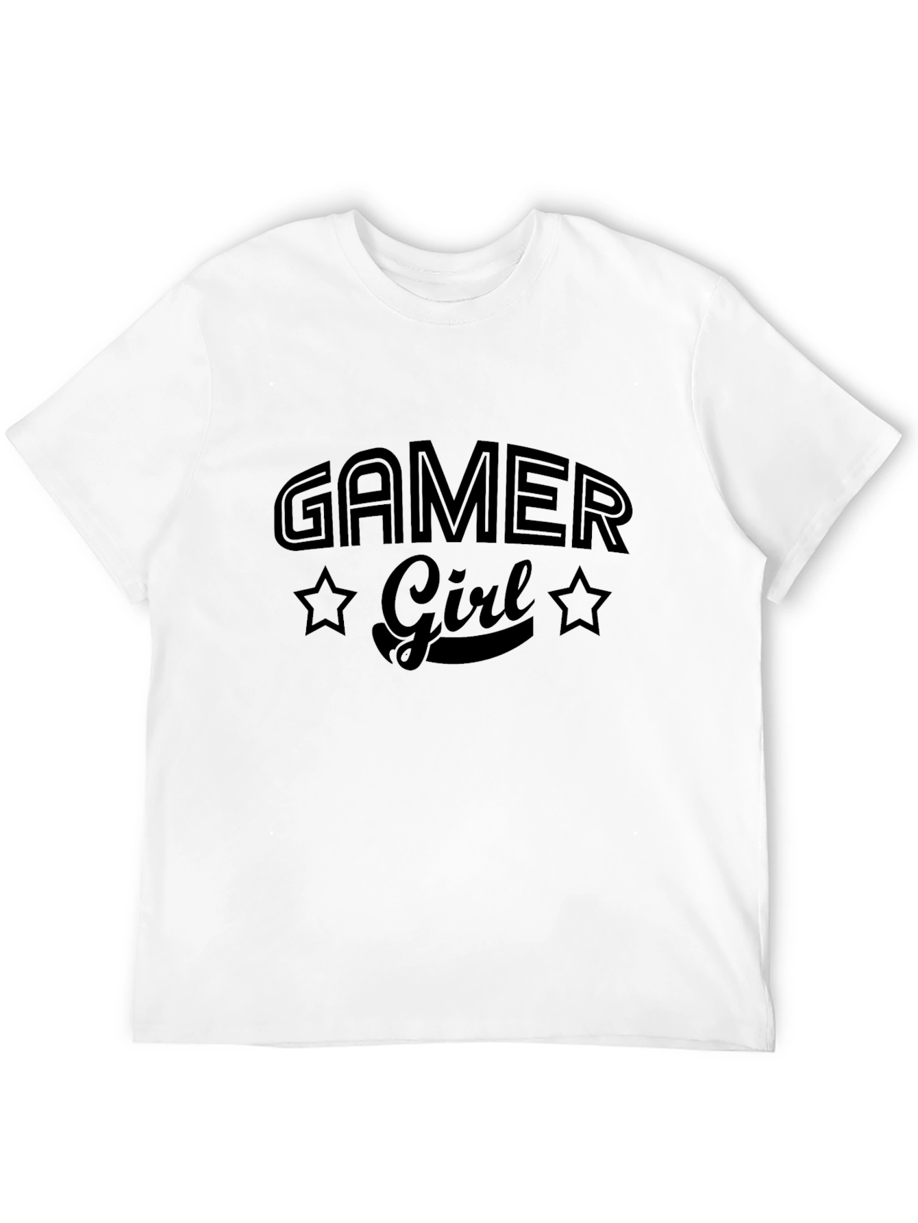 Gamer Girl Graphic Tee - Black