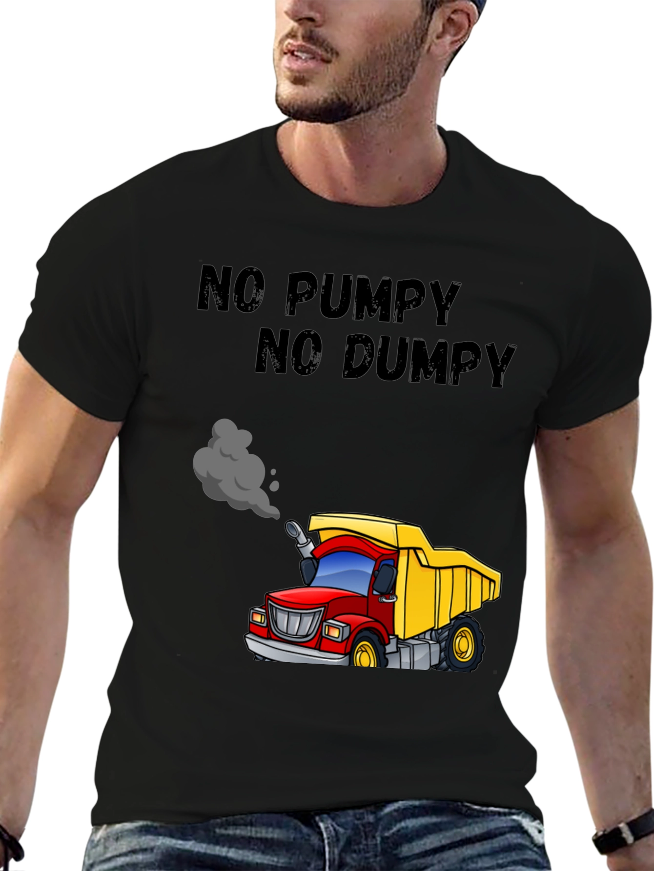 No Pumpy No Dumpy Cartoon Truck T-Shirt