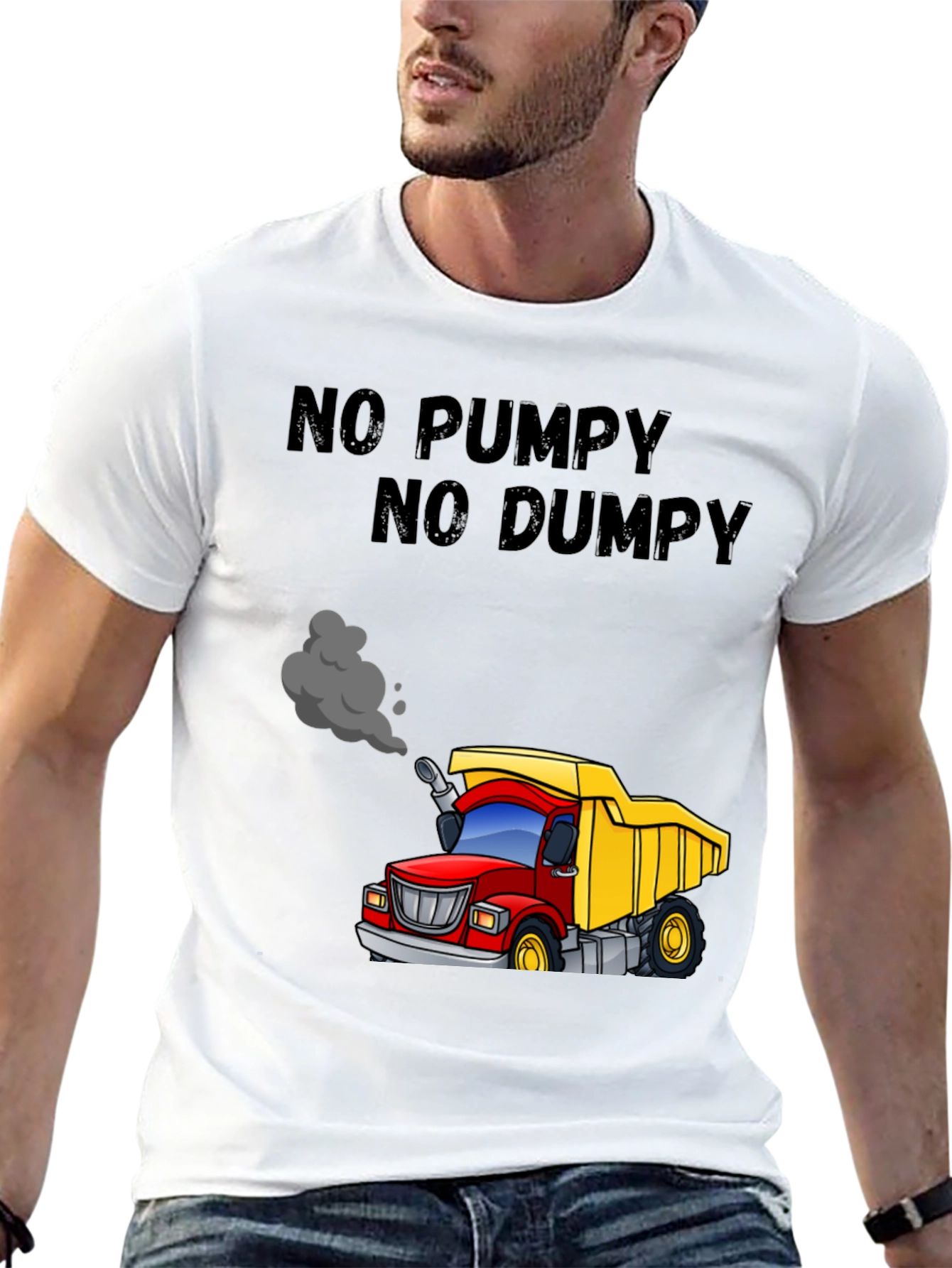 No Pumpy No Dumpy Cartoon Truck T-Shirt