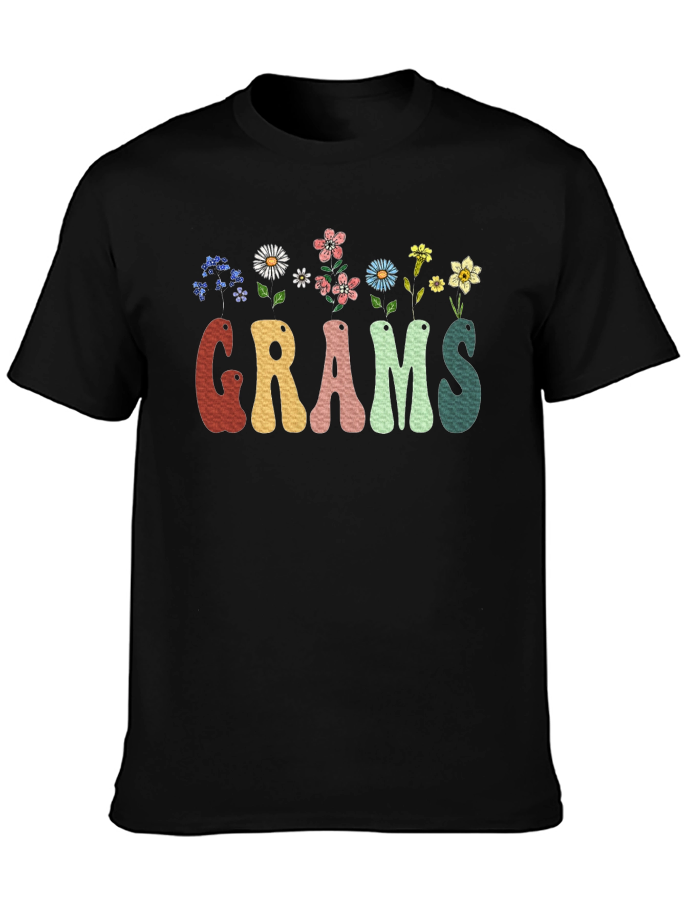 Floral Grams Graphic T-Shirt
