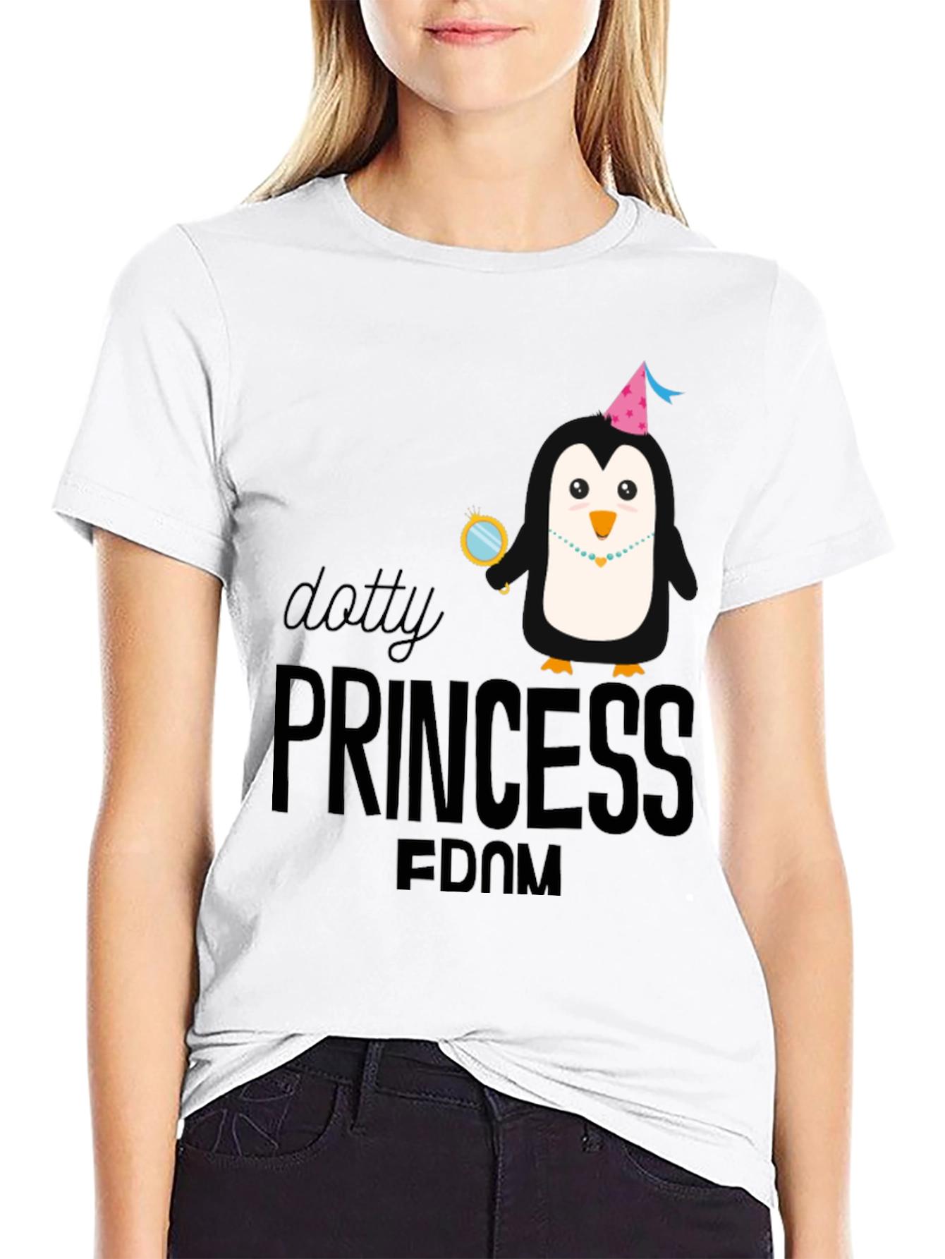 Dotty Princess Penguin T-Shirt