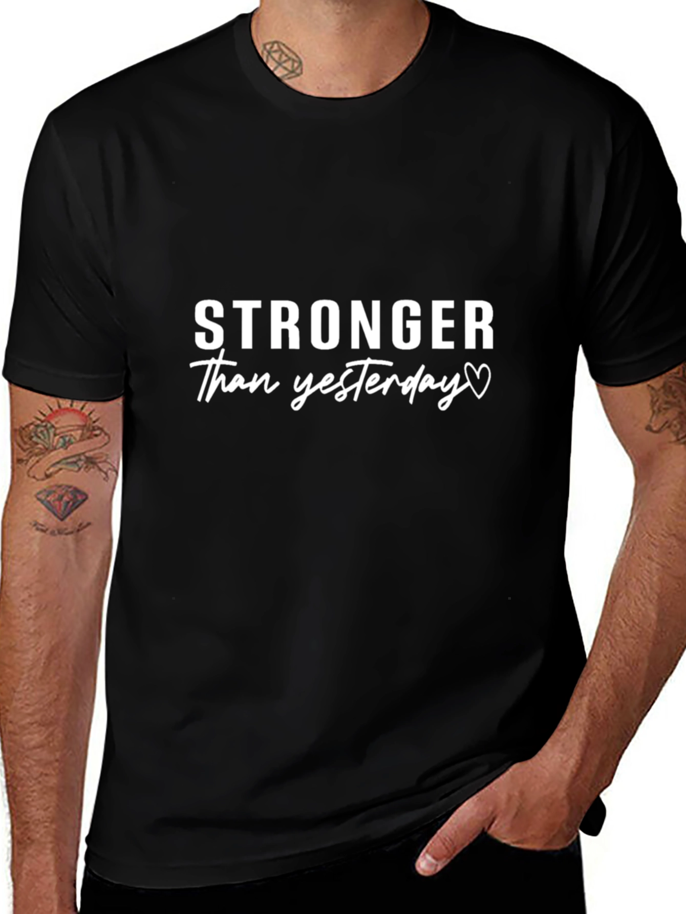 Stronger Than Yesterday Graphic T-Shirt