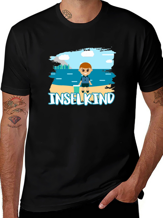 Inselkind Cartoon T-Shirt - Black