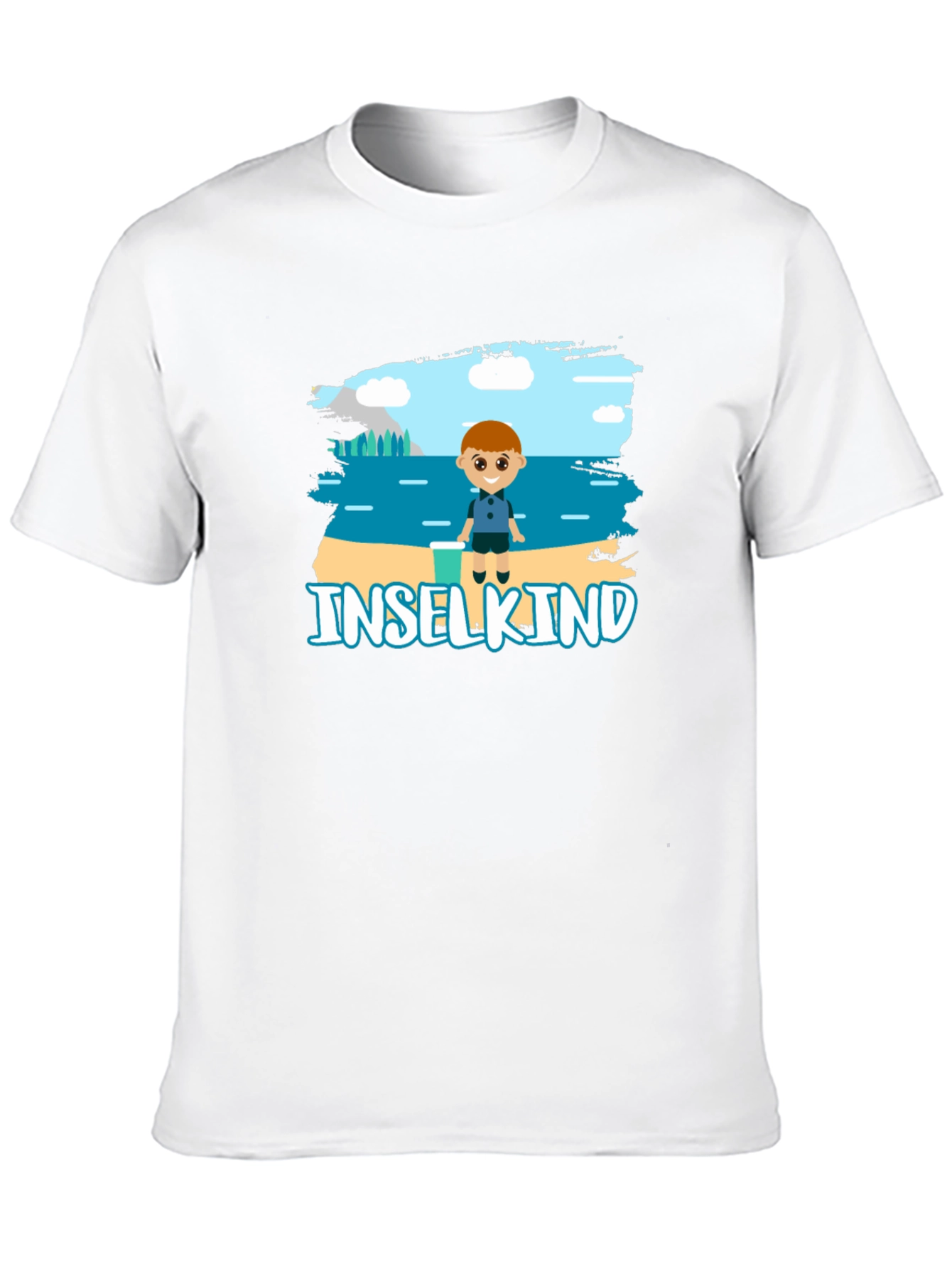 Inselkind Cartoon T-Shirt - Black