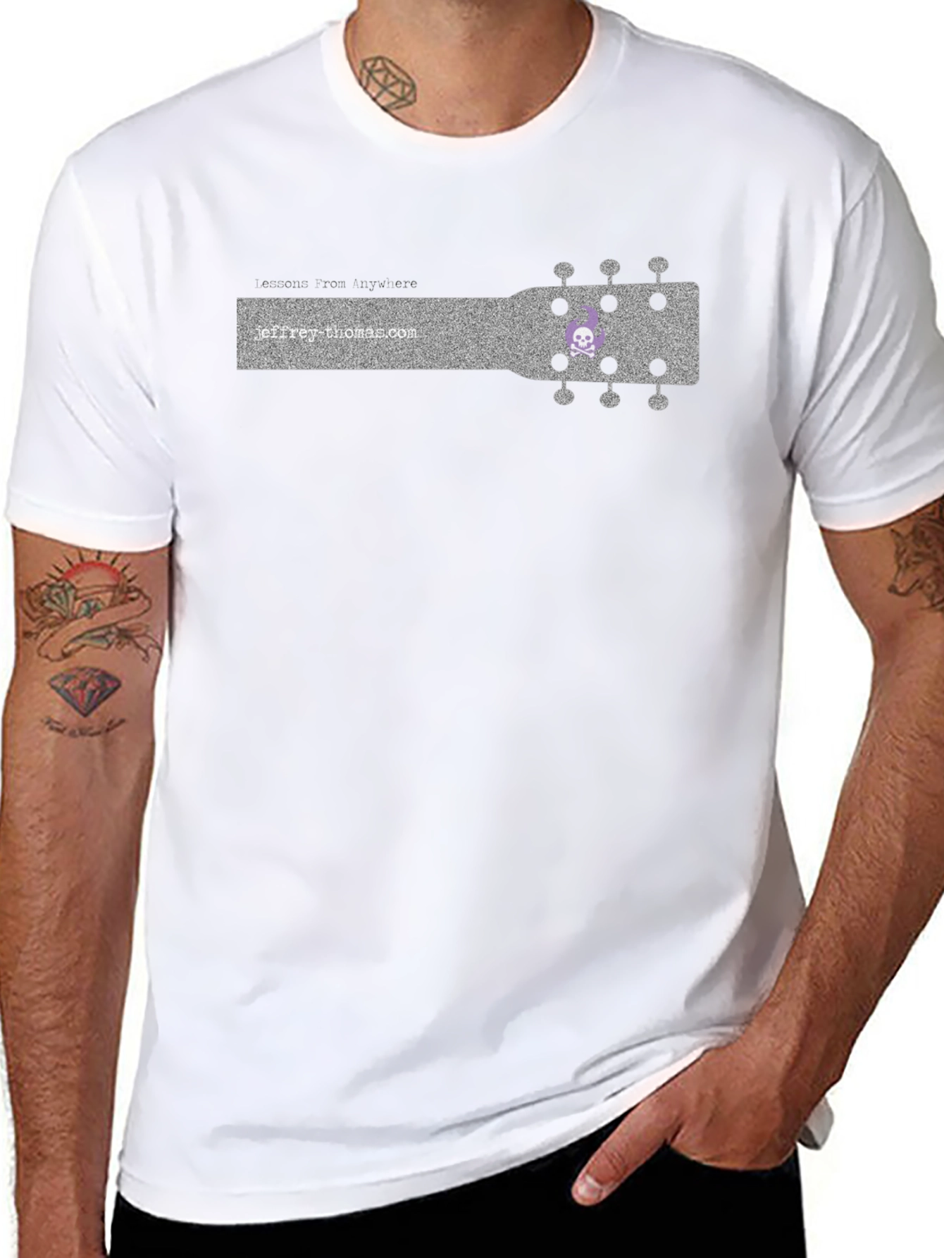 Skull Ukulele T-Shirt - Jeffrey Thomas