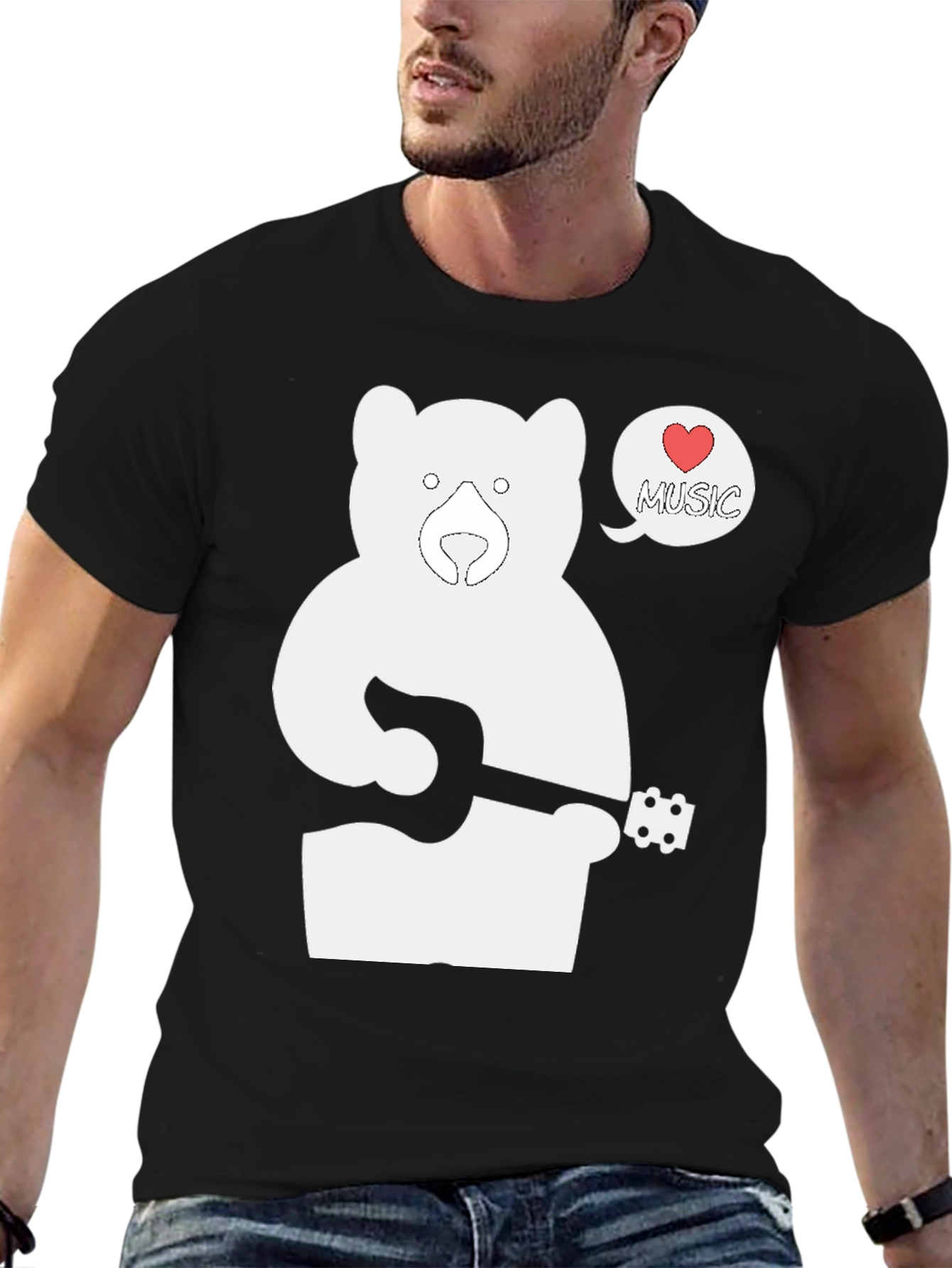 Bear Loves Music T-Shirt