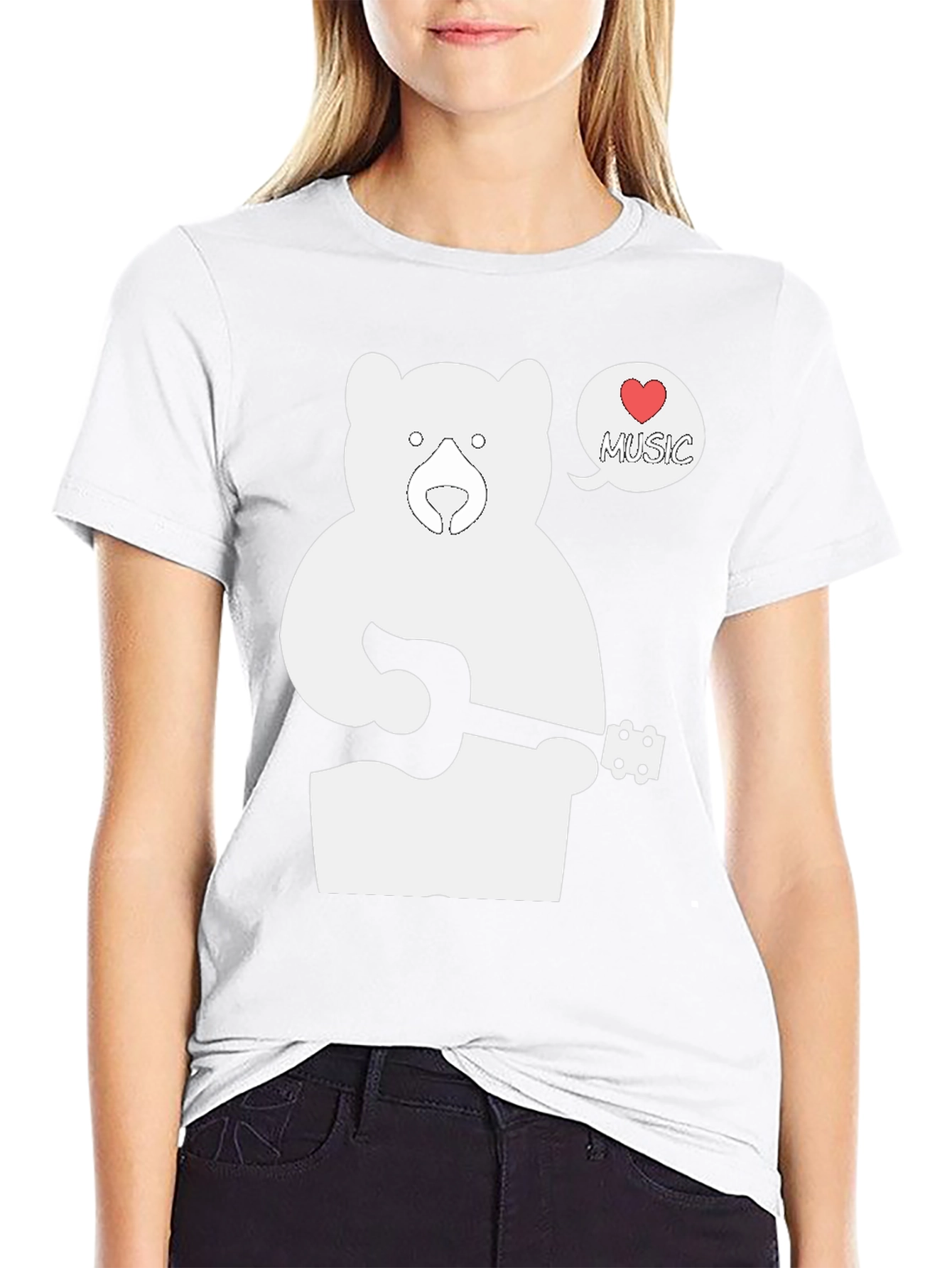 Bear Loves Music T-Shirt