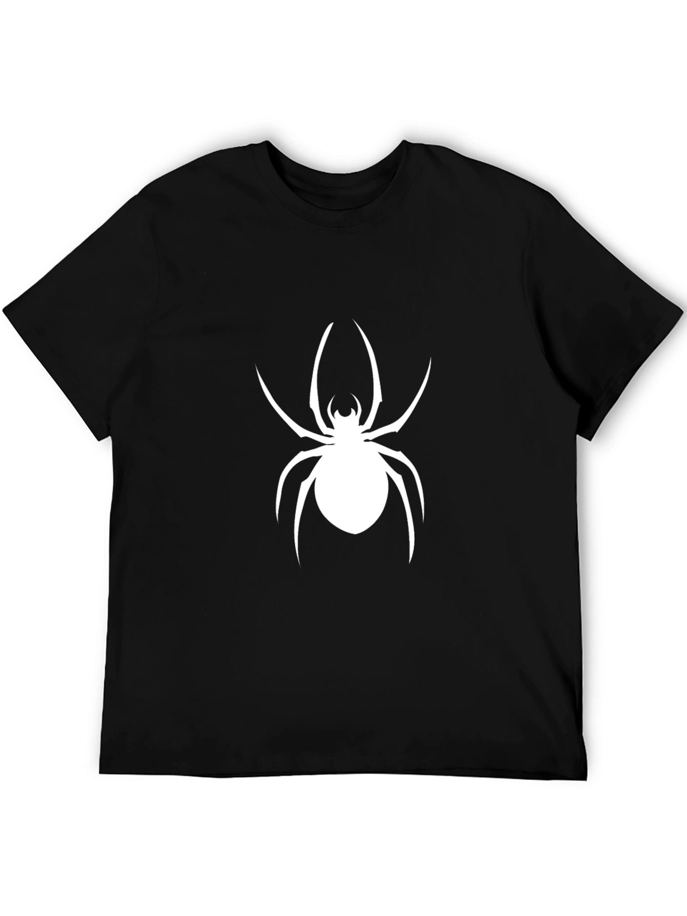 Spider Graphic Tee - Bold Black Cotton T-Shirt