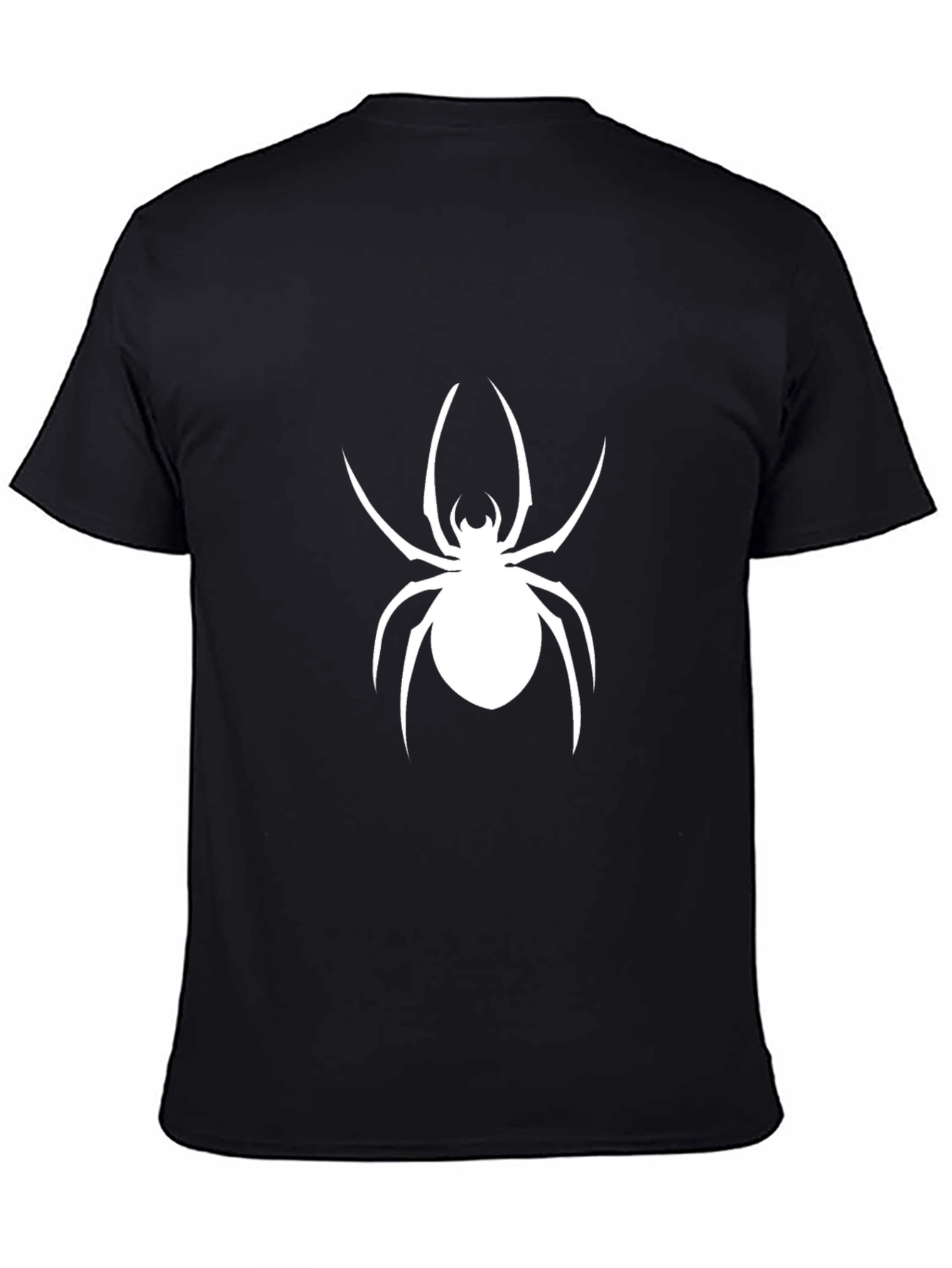 Spider Graphic Tee - Bold Black Cotton T-Shirt