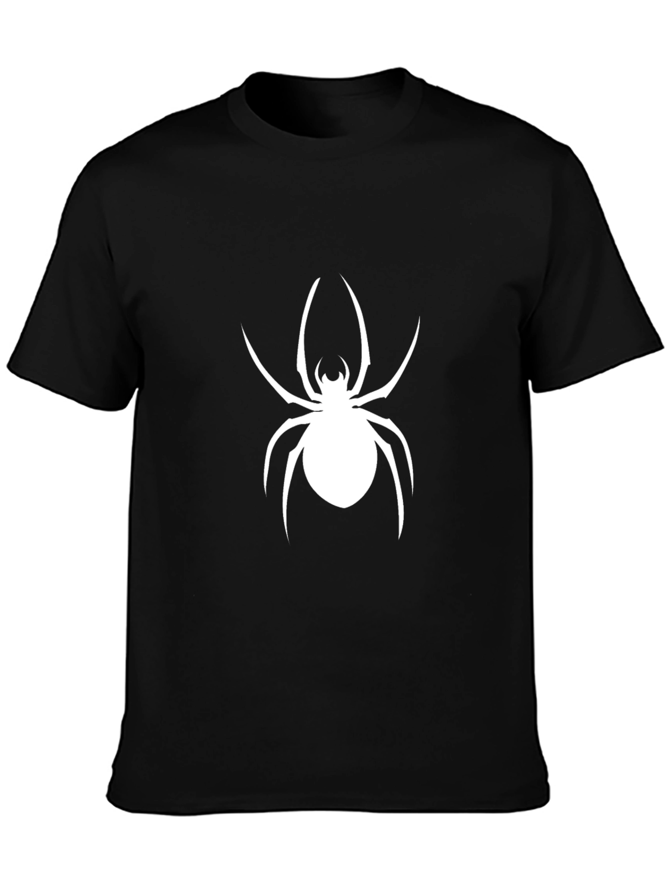 Spider Graphic Tee - Bold Black Cotton T-Shirt