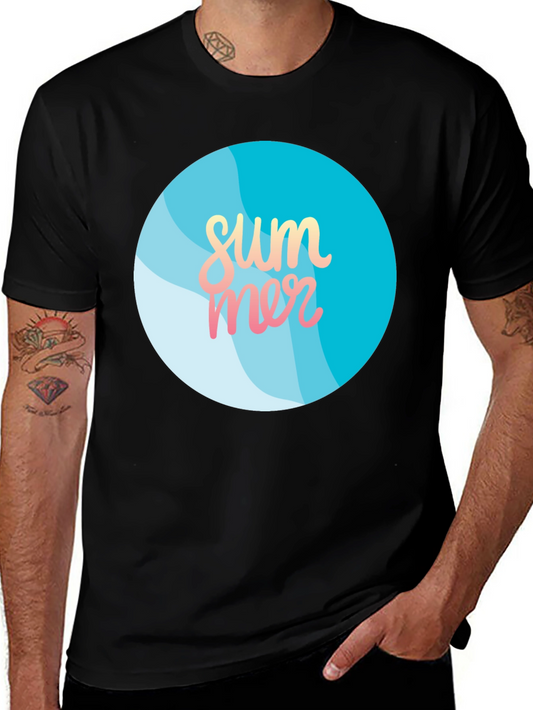Summer Vibes Black Graphic Tee