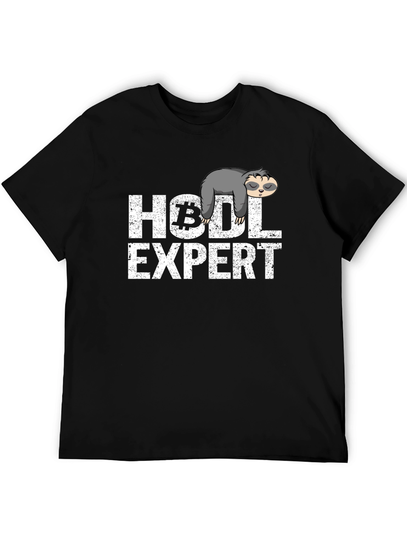 HODL Expert Sloth Graphic T-Shirt